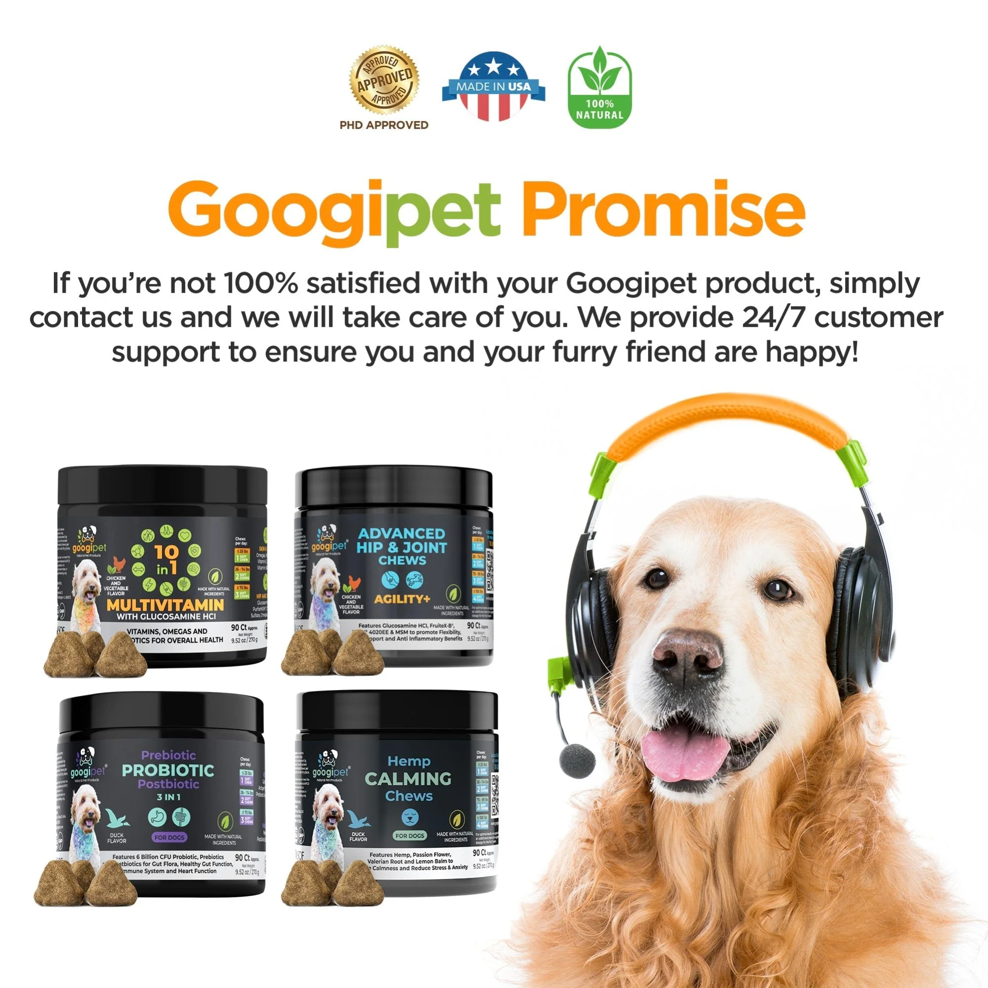 Googipet 10 in 1 Multivitamin Chews for Dogs (Peanut Butter & Pumpkin Flavor) - Image 7