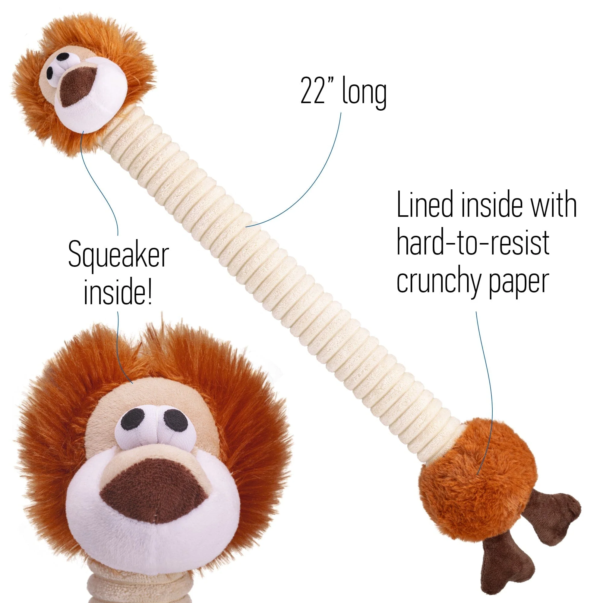 22" Long Plush Dog Toy - Image 3