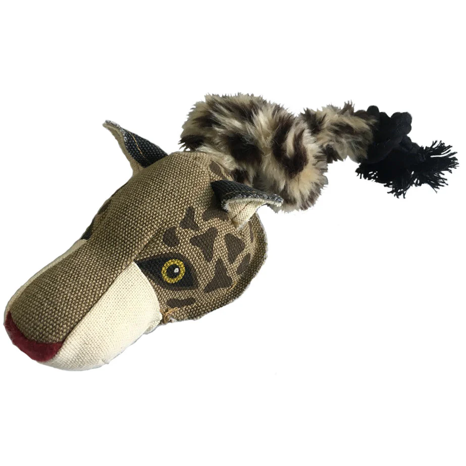22" Safari Leopard Animal Toy with Embedded Ball & Rope - Image 2