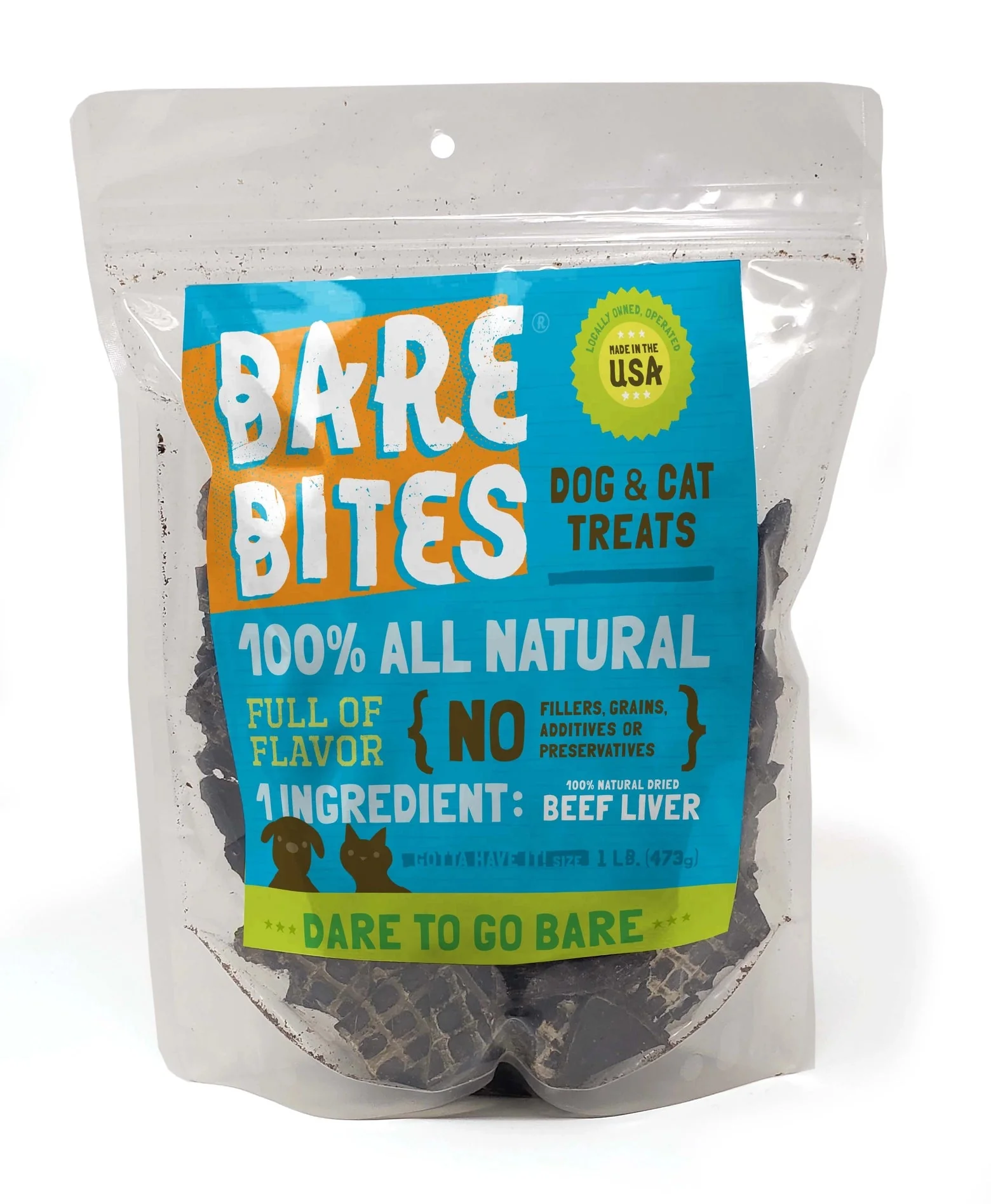 Bare Bites 100% All Natural Dehydrated Beef Liver Dog and Cat Treats, 1LB - Made in USA - Image 10
