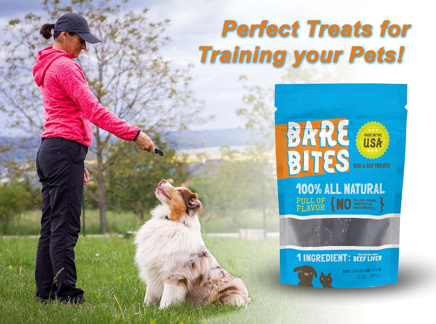 Bare Bites 100% All Natural Dehydrated Beef Liver Dog and Cat Treats, 1LB - Made in USA - Image 8
