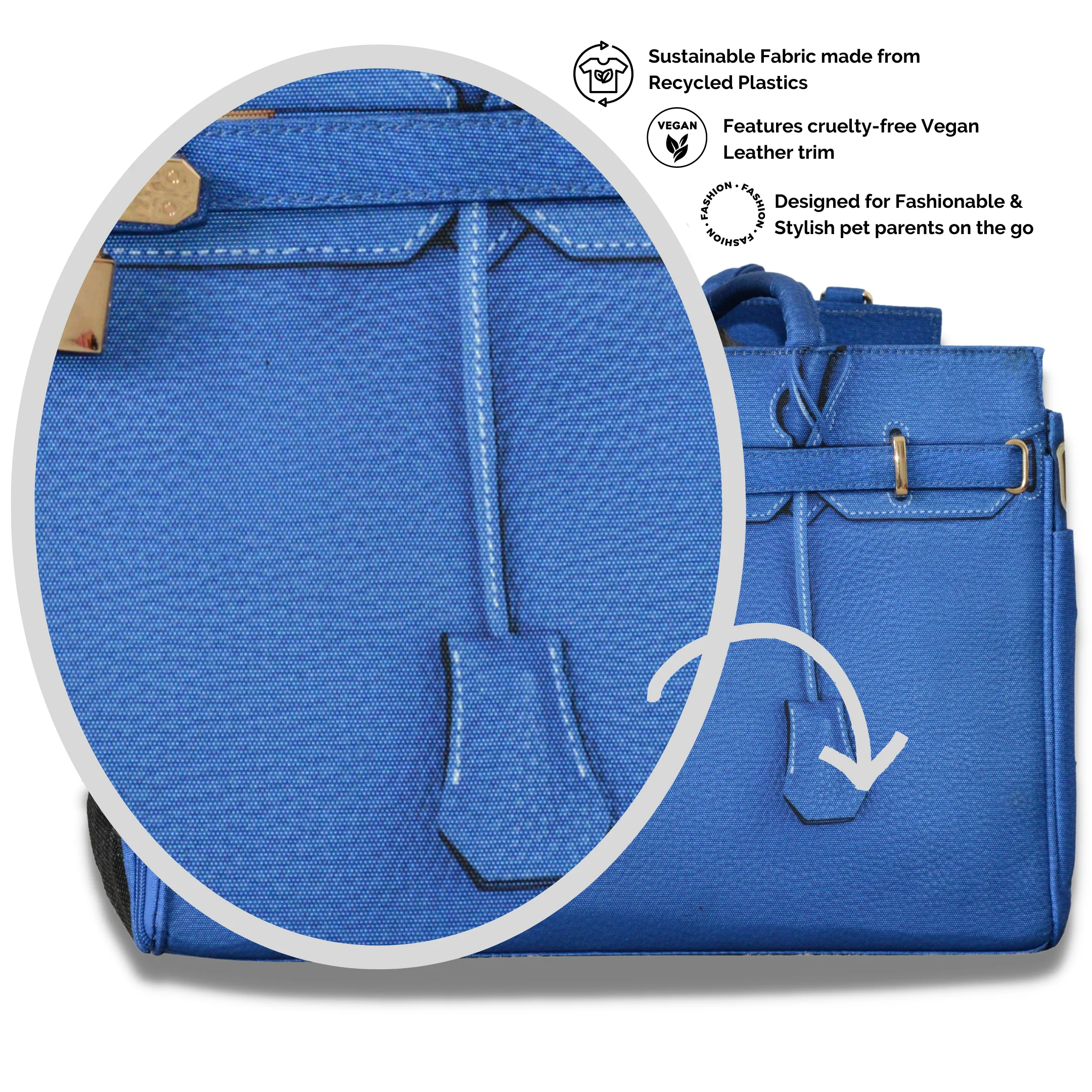 A Pet with Paws® Madison Carrier With Pet Trek Wheelbase - Image 10