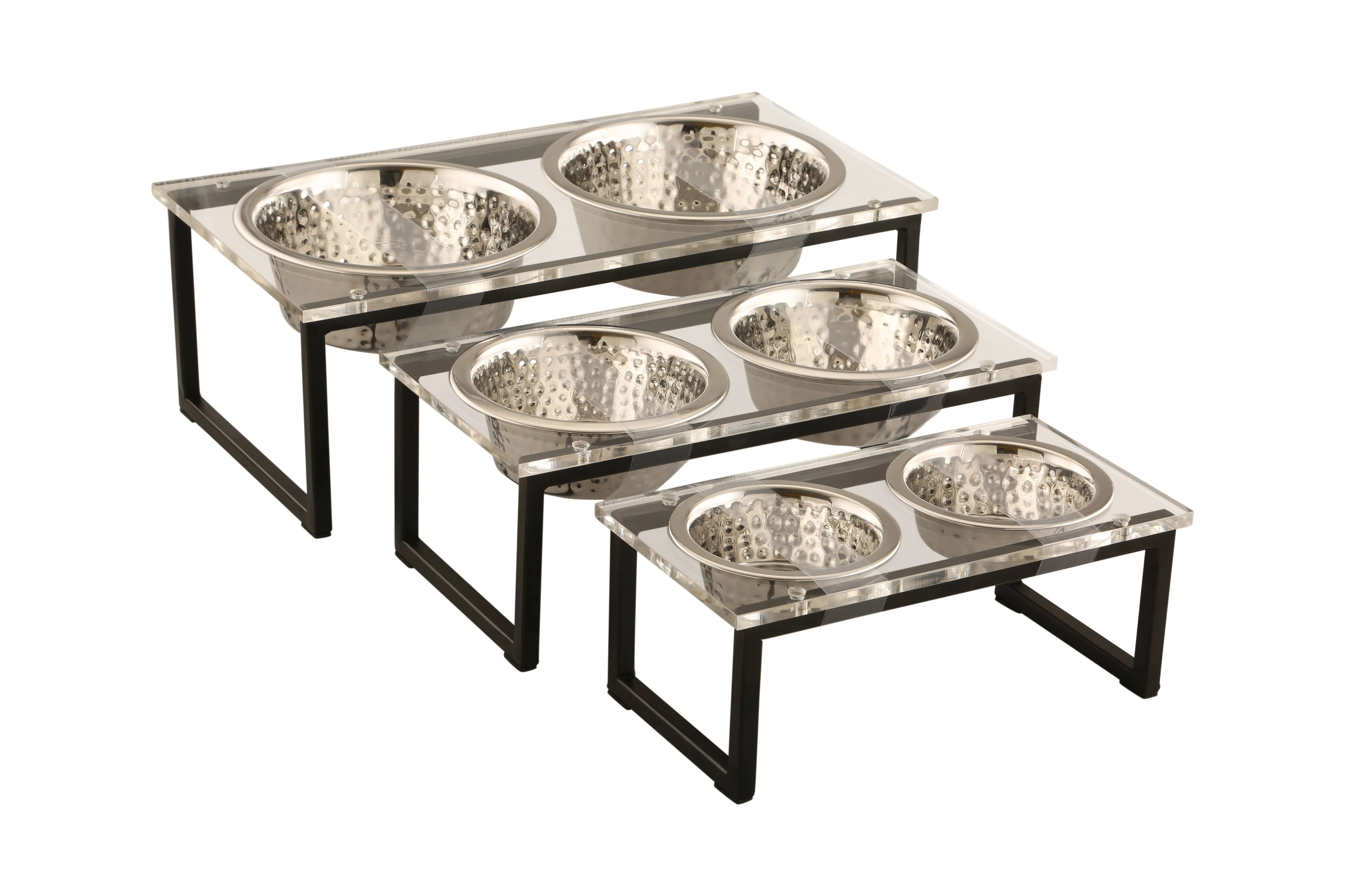 Acrylic Elevated Double Diner