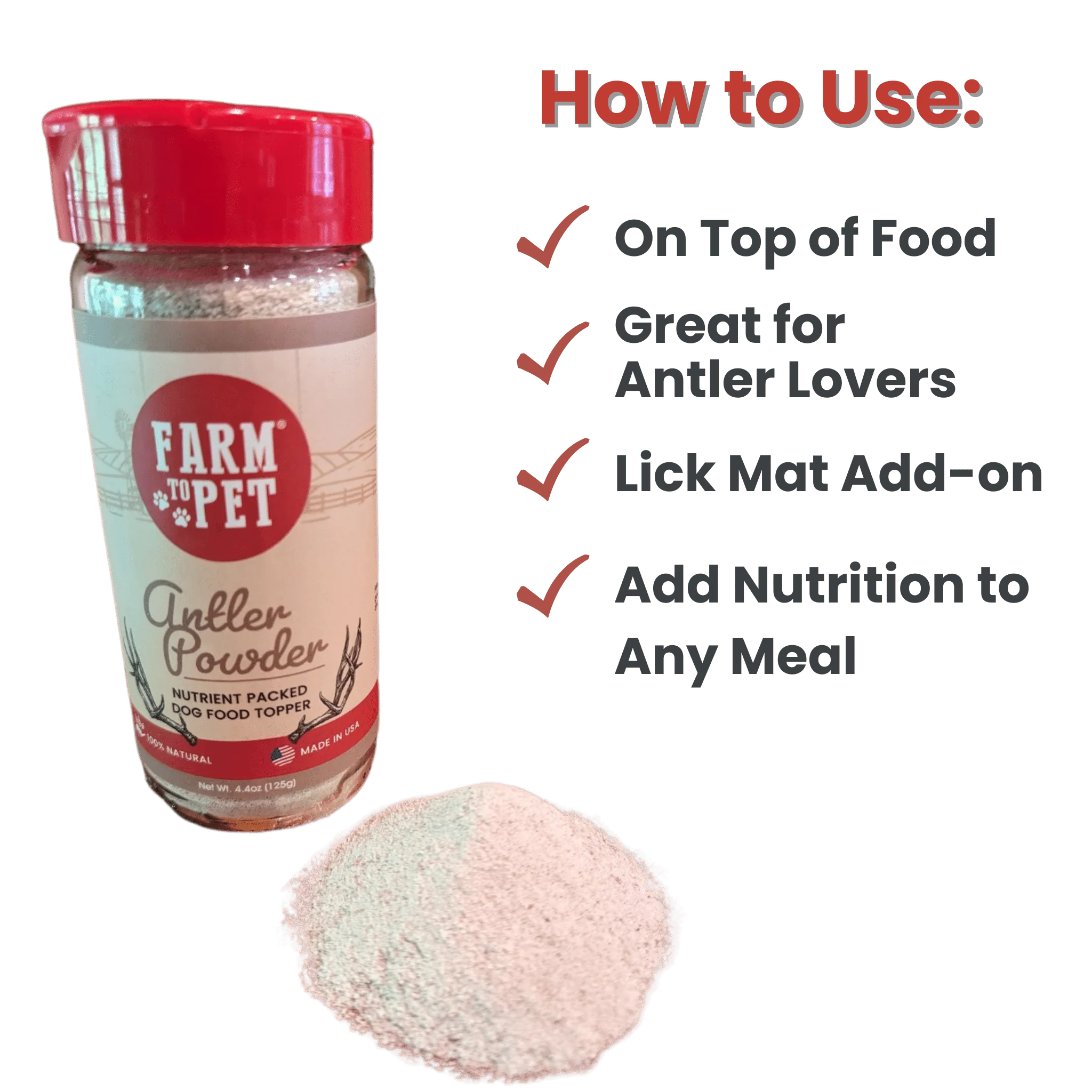 Antler Powder Dog Food Topper - Image 3
