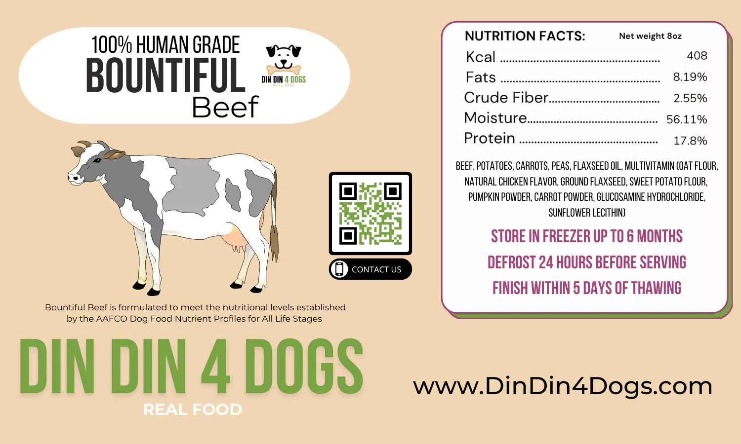 Beef and Chicken Combo - case includes 24, 8oz meals - Image 3