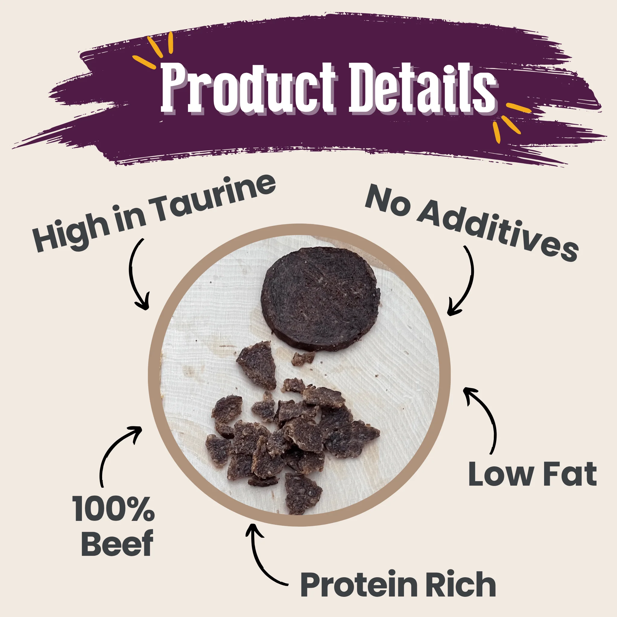 Beef Crumbles for Cats | 100% Protein Cat Treats - Image 4
