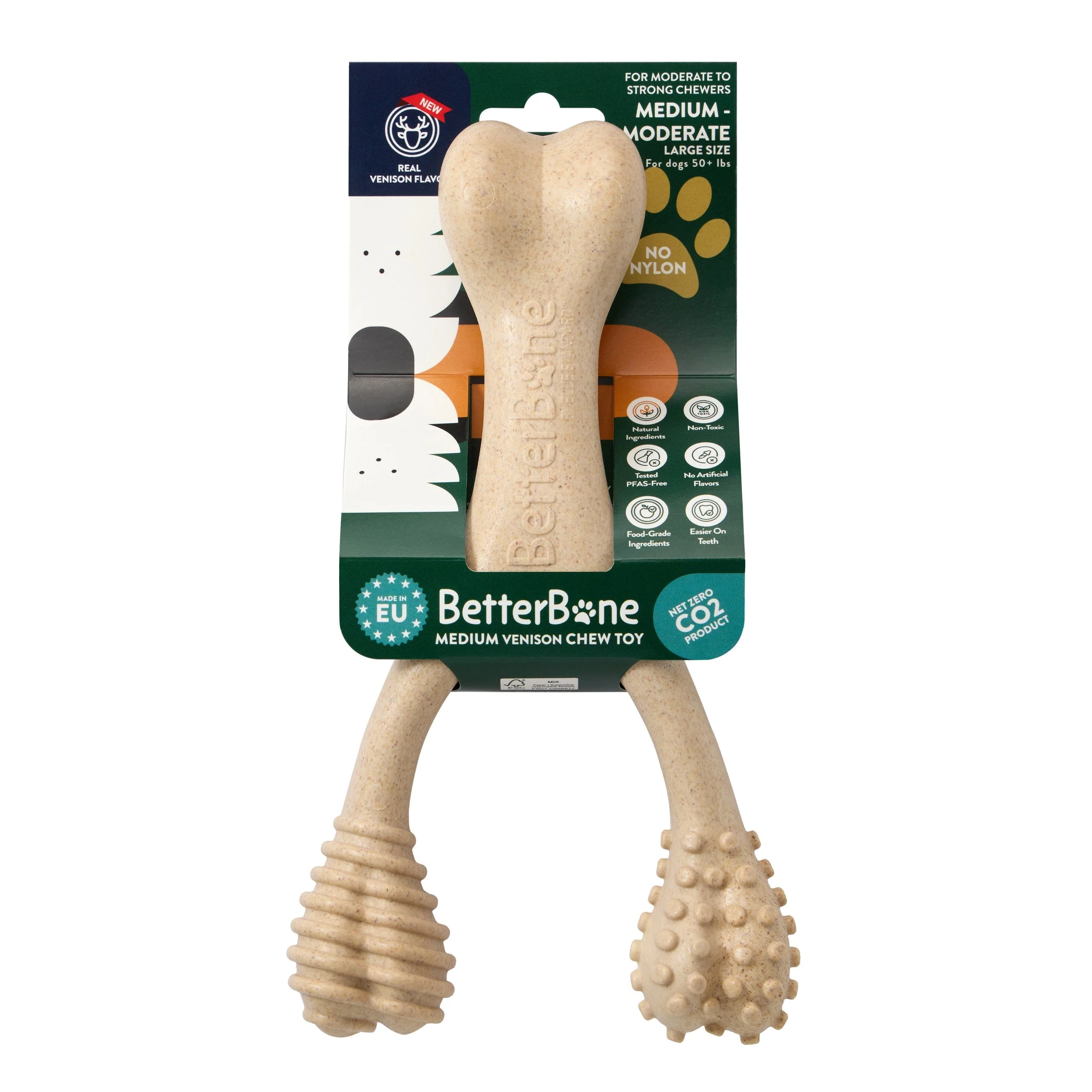 BetterBone MEDIUM Durability CHEW TOY: Perfect Chew for Everyday Chewers | Natural Ingredients, Eco-Friendly, Non-Toxic - Image 13