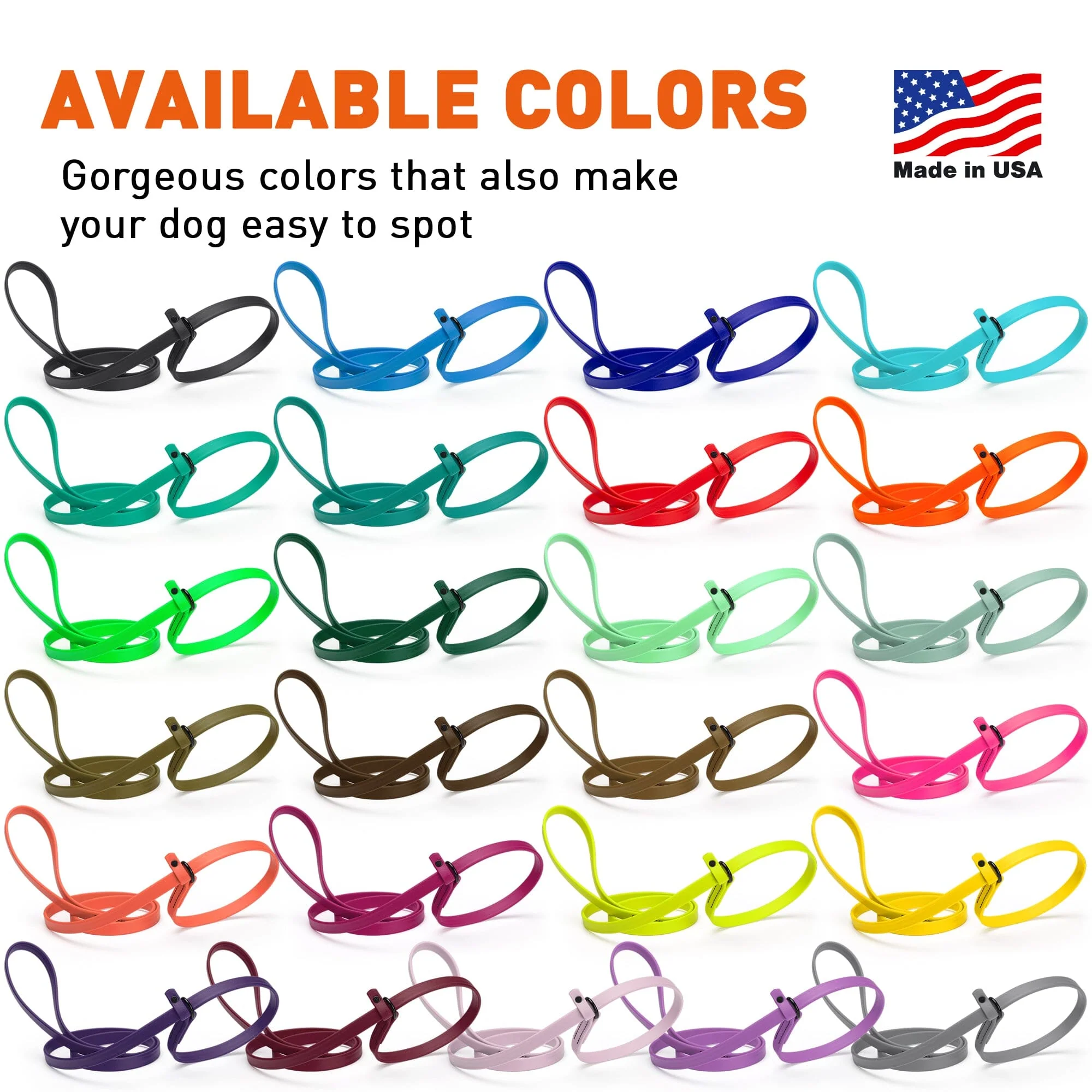 Biothane Slip Lead for Dogs, 5FT and 7FT - Image 4