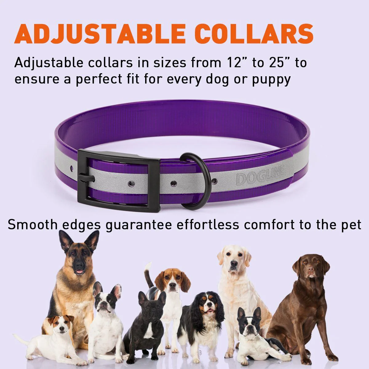 Biothane Translucent Reflective Dog Collar - Image 11