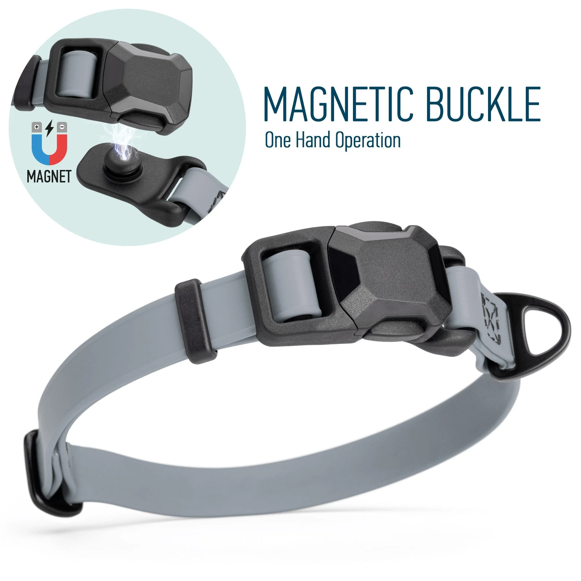 Biothane Waterproof Dog Collar with Magnetic Quick Release Buckle - Image 60