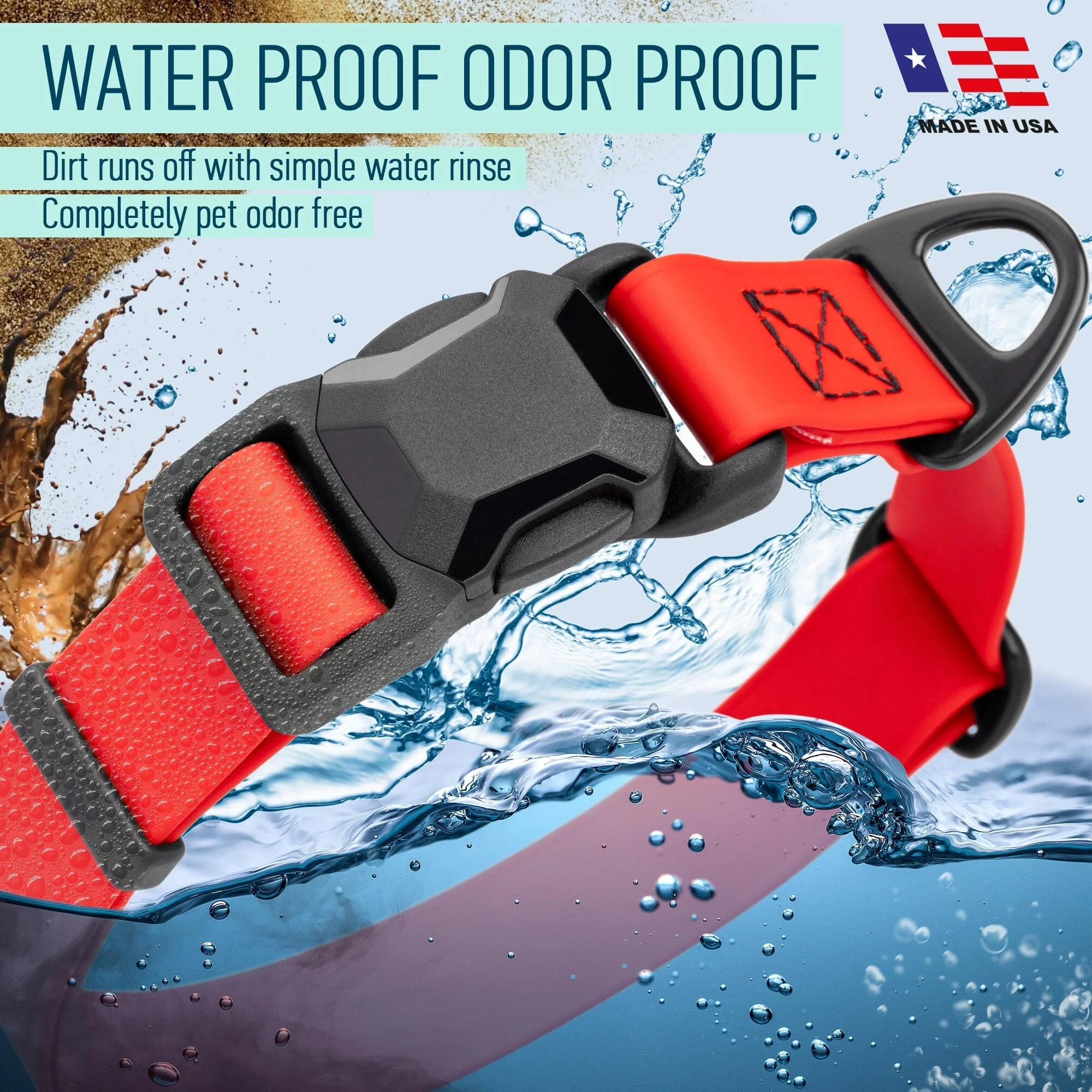 Biothane Waterproof Dog Collar with Magnetic Quick Release Buckle - Image 7