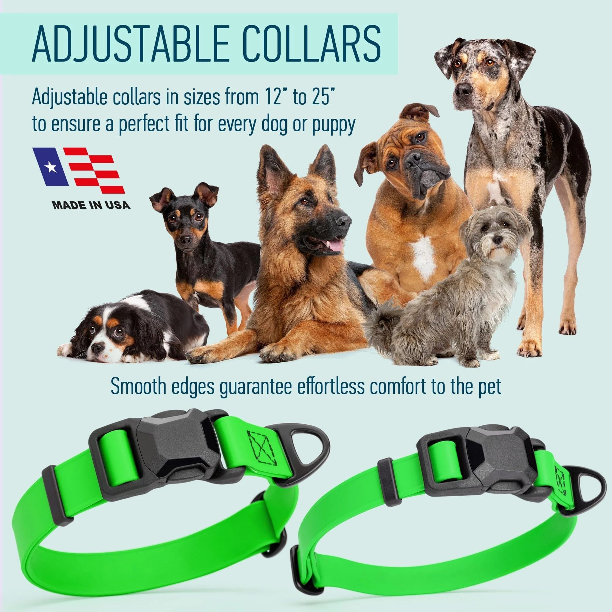 Biothane Waterproof Dog Collar with Magnetic Quick Release Buckle - Image 8