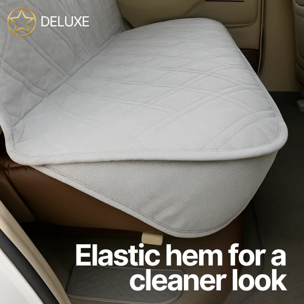 Formosa Covers Car Seat Luxury Bench Cover For Dogs and Pets Grey - Image 3