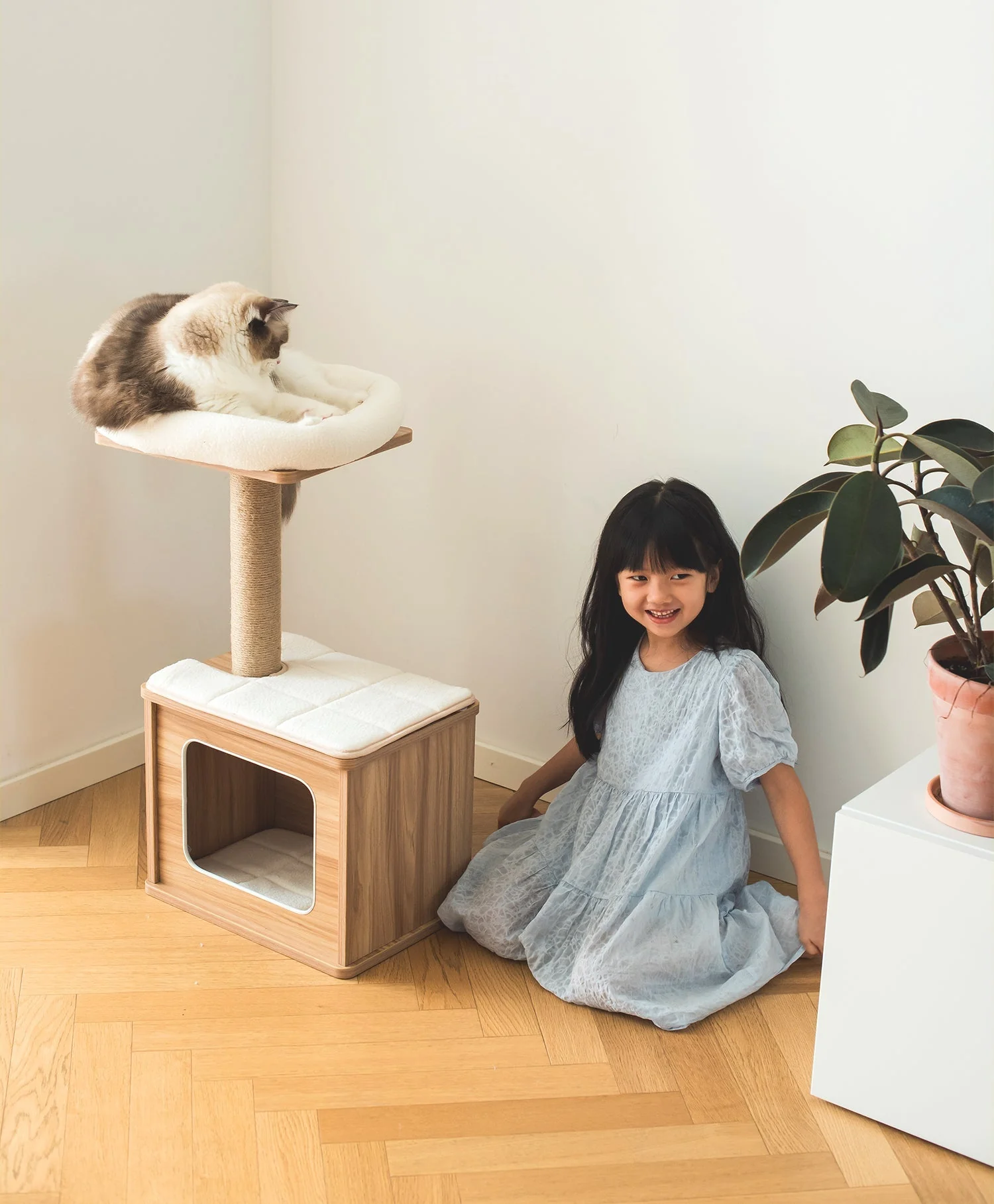 Catry Cedar Cat Tree Condo - Image 2