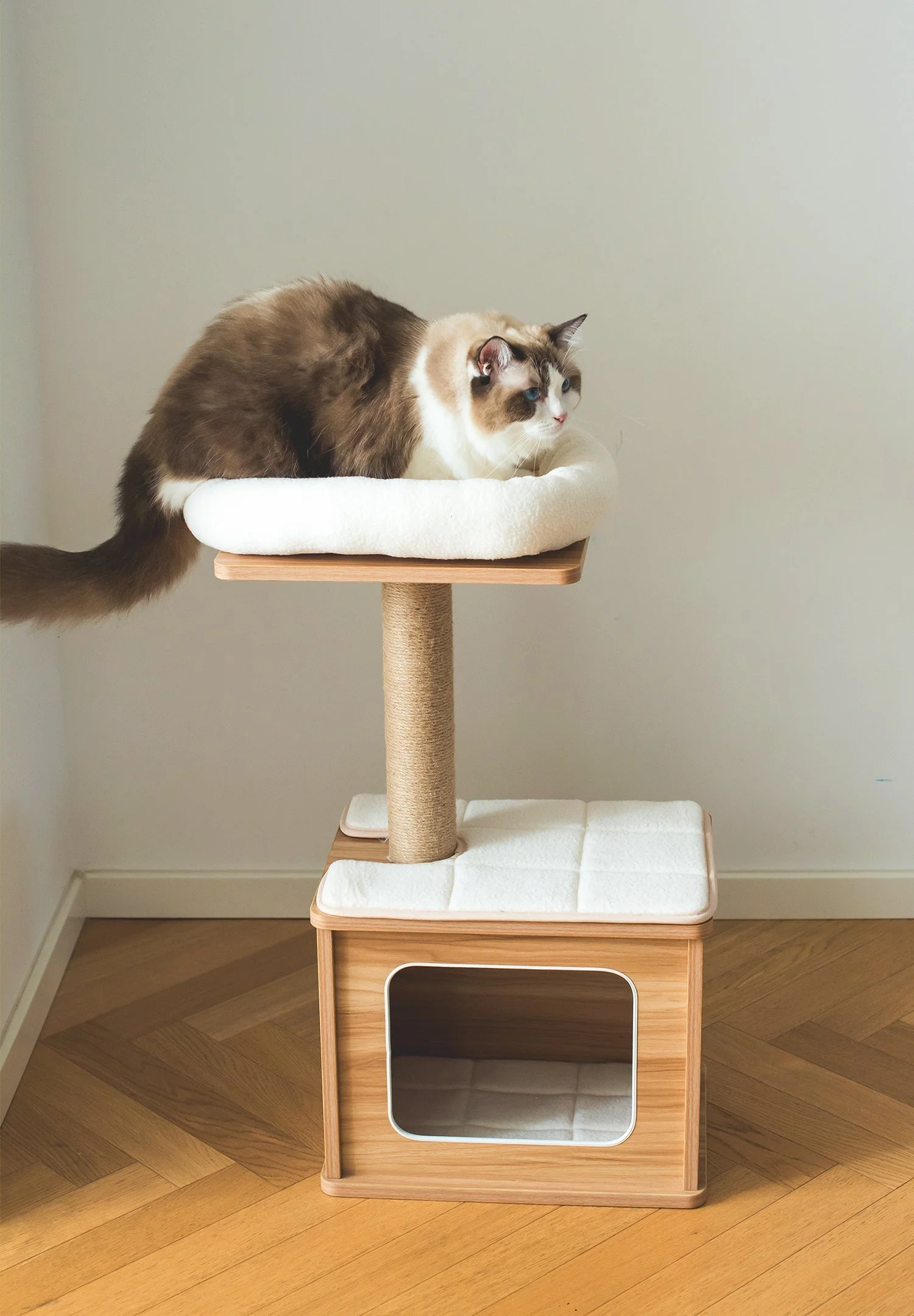 Catry Cedar Cat Tree Condo - Image 4