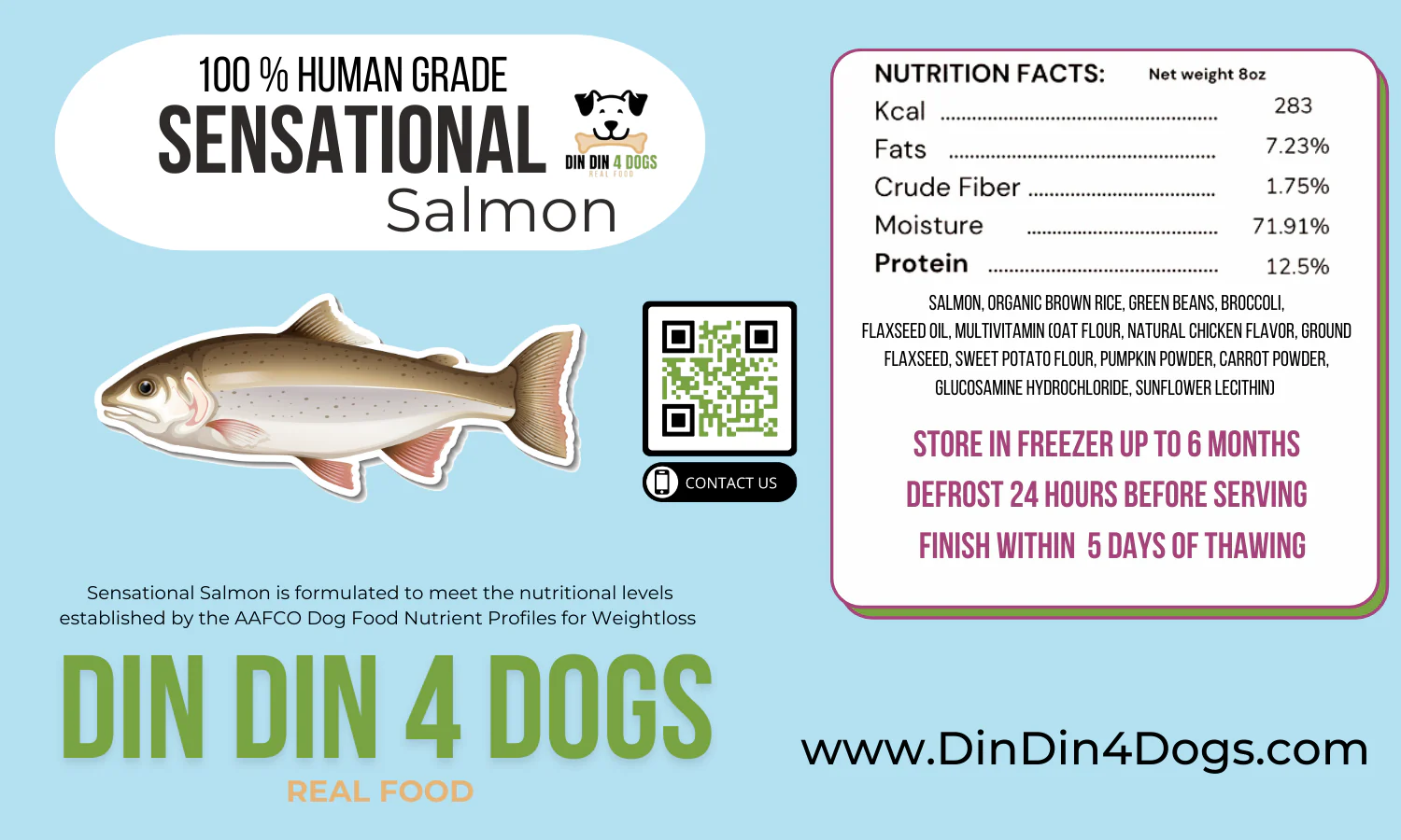 Chicken and Salmon Combo - case includes 24, 8oz meals - Image 7