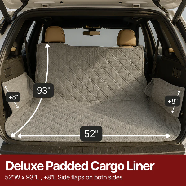 Formosa Covers Deluxe Padded Cargo Liner  52"W x 93"L in Grey - Image 2
