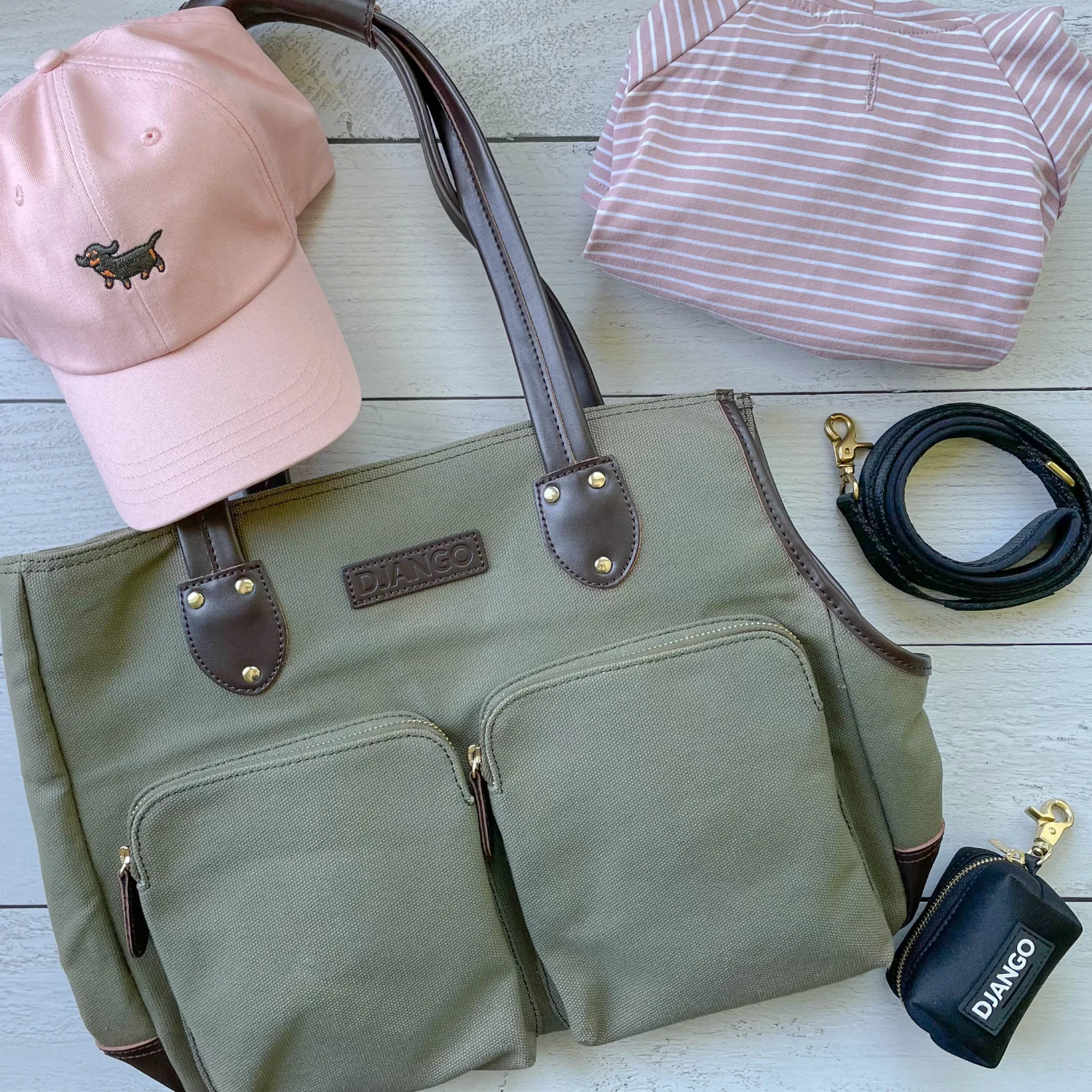 DjangoTote™ Waxed Canvas Dog Carrier Bag and Pet Travel Tote - Image 14