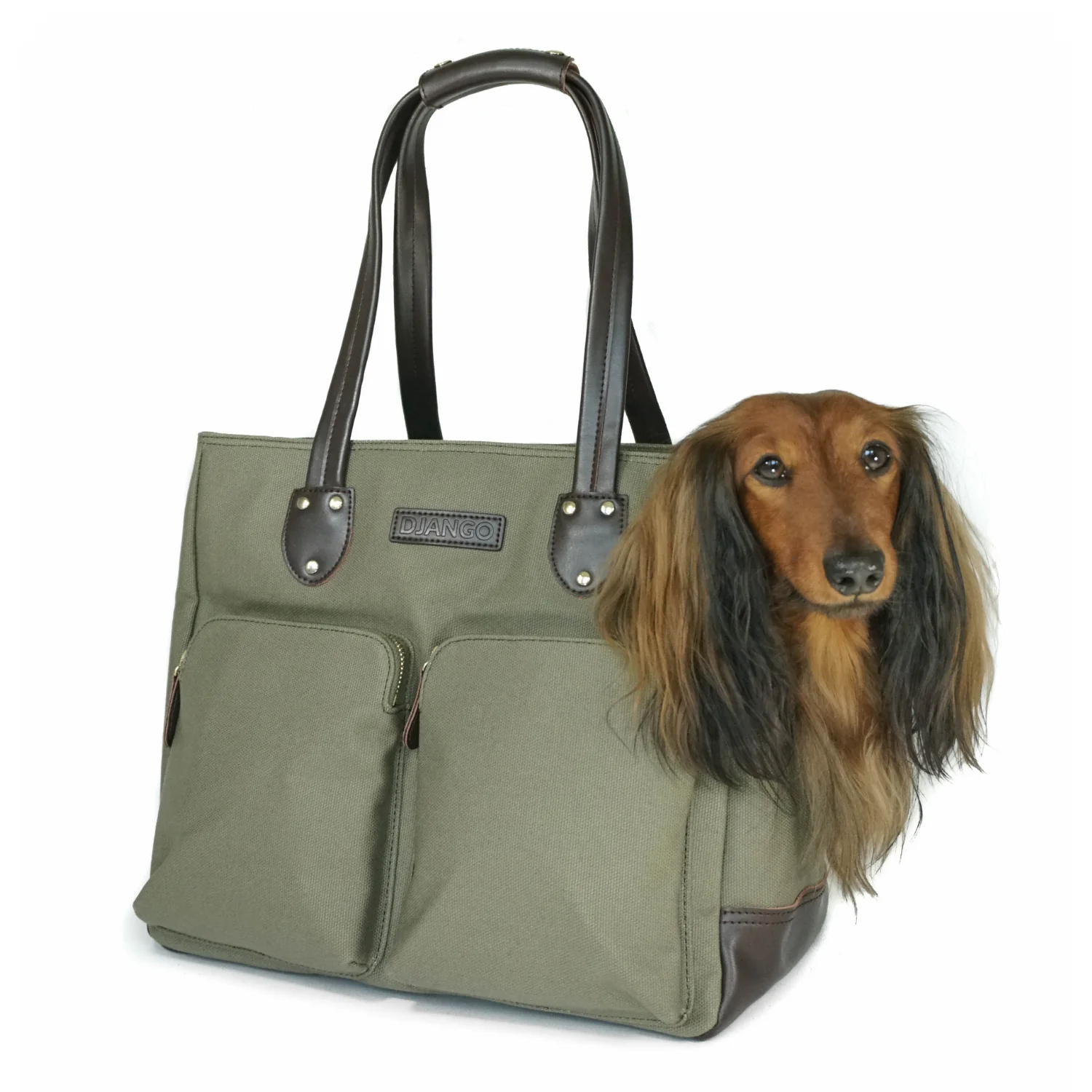 DjangoTote™ Waxed Canvas Dog Carrier Bag and Pet Travel Tote - Image 18