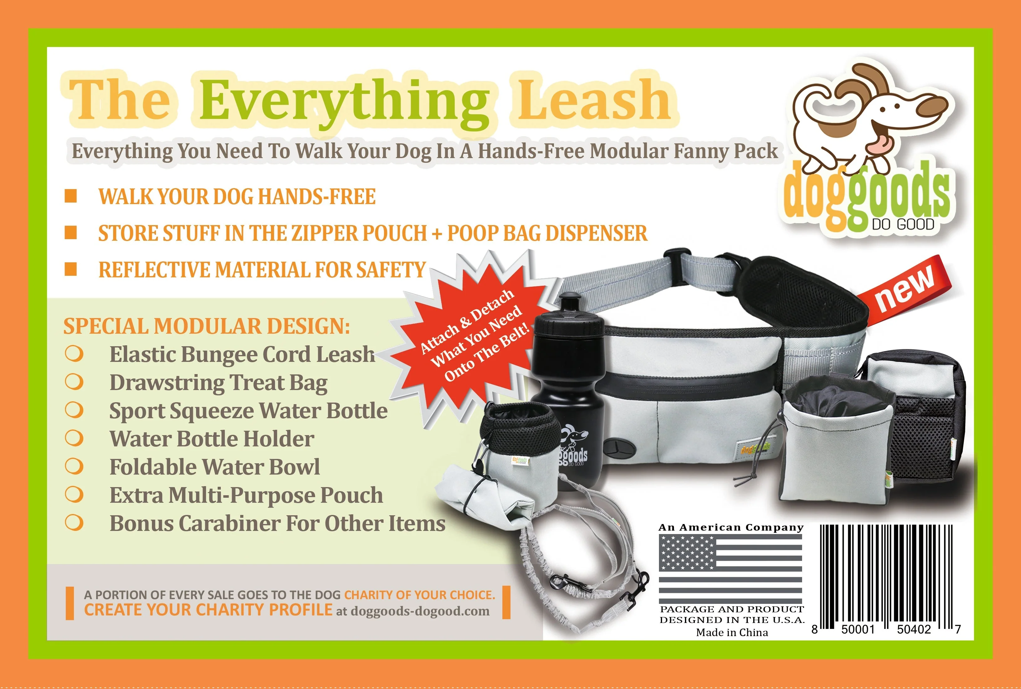 Dog Leash Fanny Pack (The Everything Leash) by DogGoods ™ - Image 9