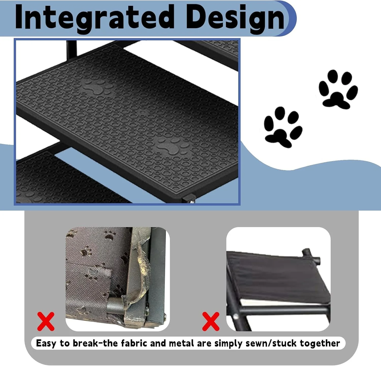 Dog Stairs for Car Foldable Pet Steps Heavy Duty Large Dogs 5 Step - Image 4