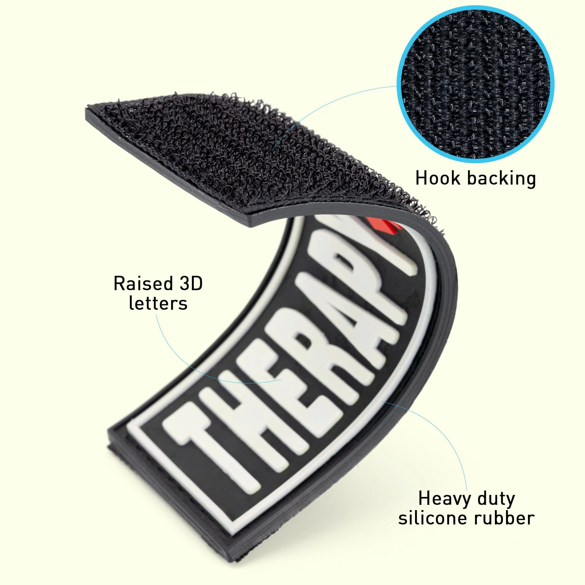 Dogline 3D Rubber Removable Patches for Dog Harness and Vest - Image 5