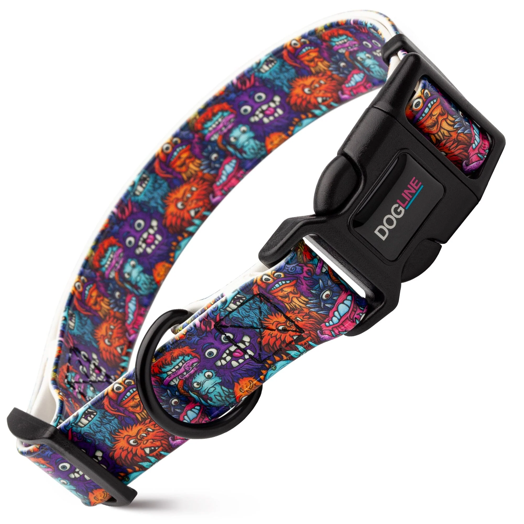 Dogline Biothane Full Color Design Printed Dog Collar with Quick Release Buckle - Image 13