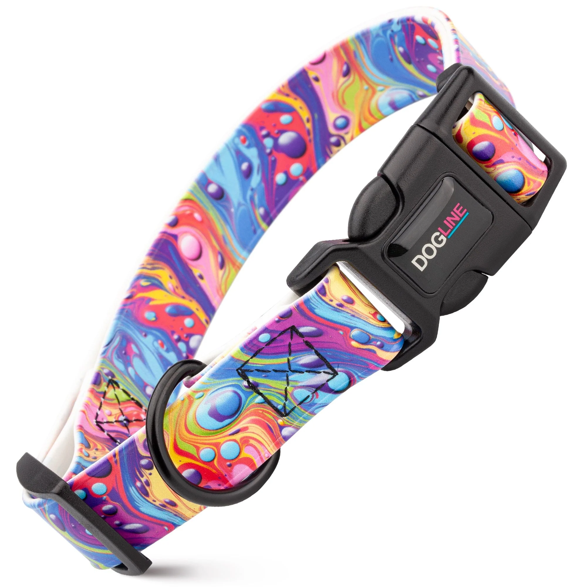 Dogline Biothane Full Color Design Printed Dog Collar with Quick Release Buckle - Image 18