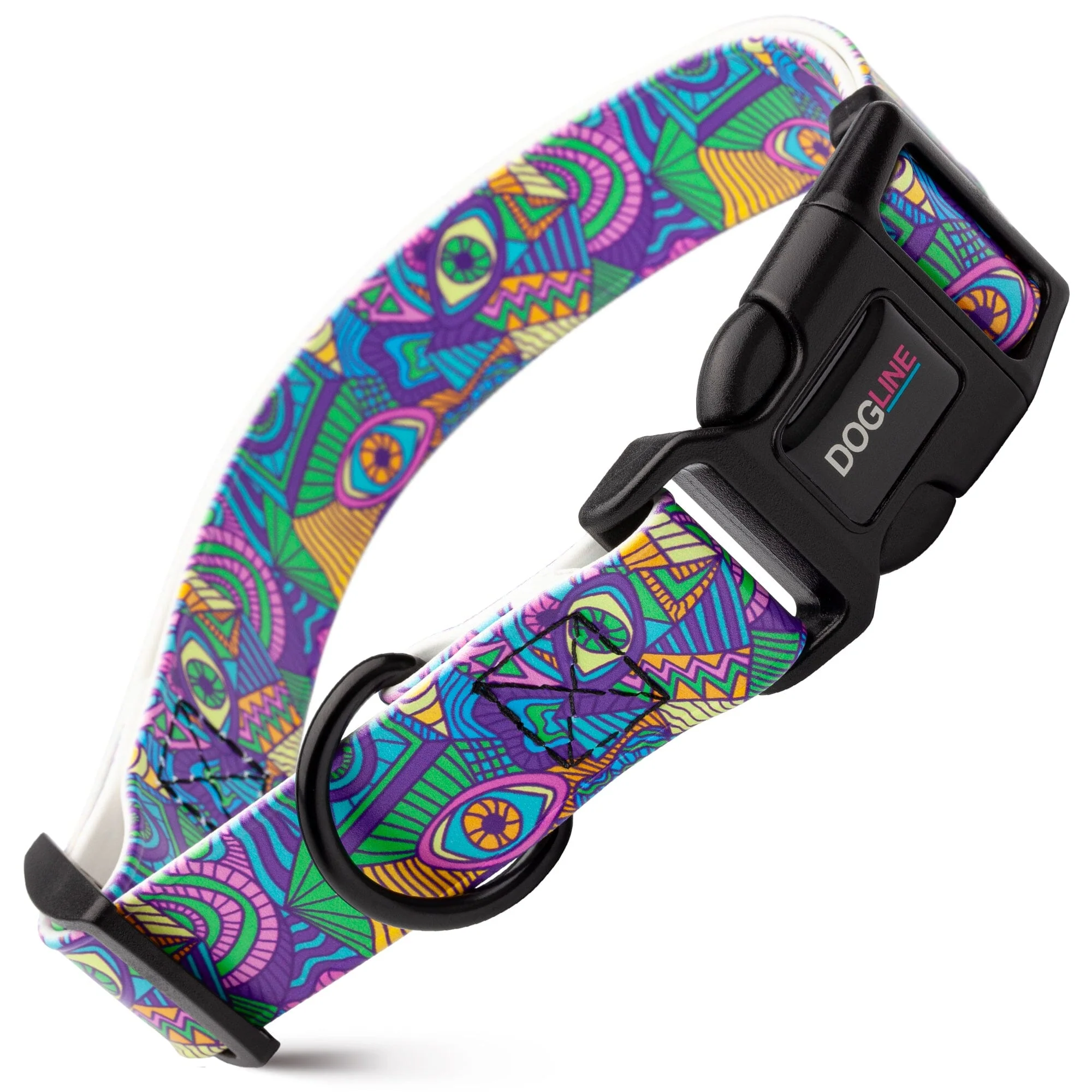 Dogline Biothane Full Color Design Printed Dog Collar with Quick Release Buckle - Image 23