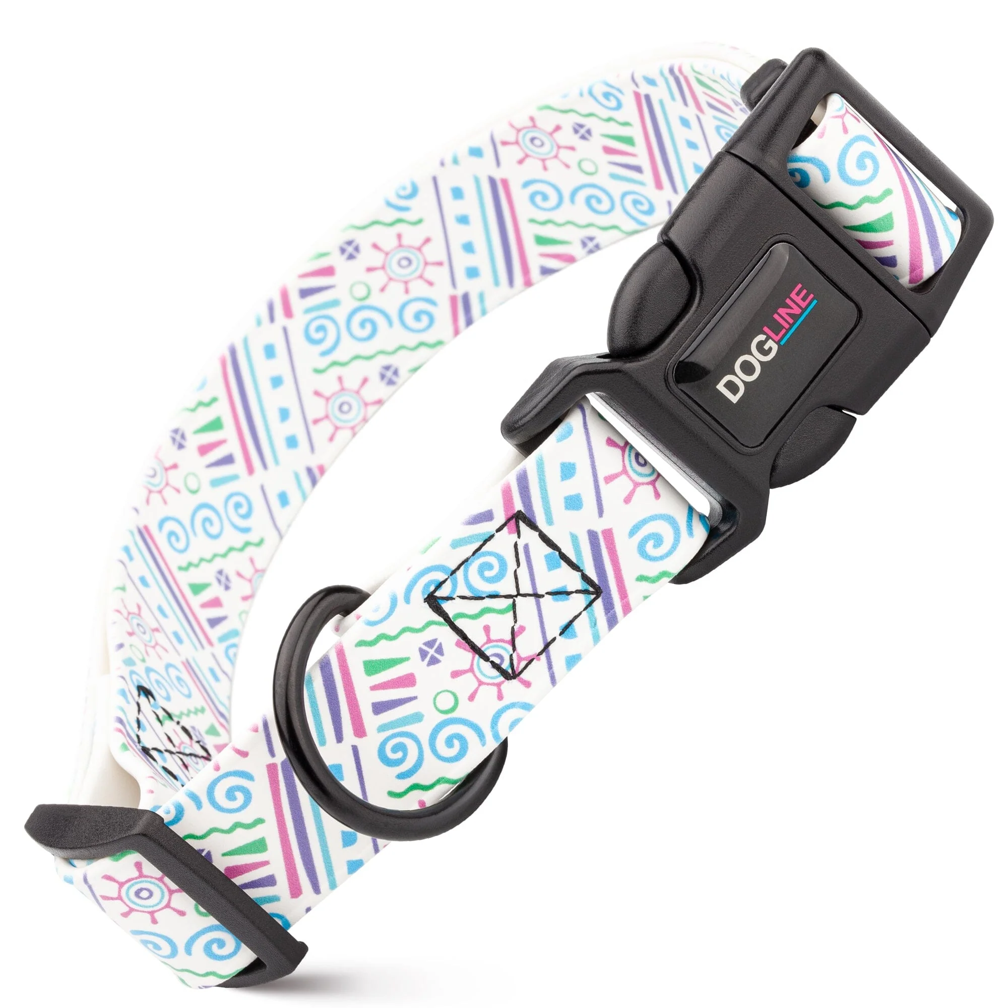 Dogline Biothane Full Color Design Printed Dog Collar with Quick Release Buckle - Image 26