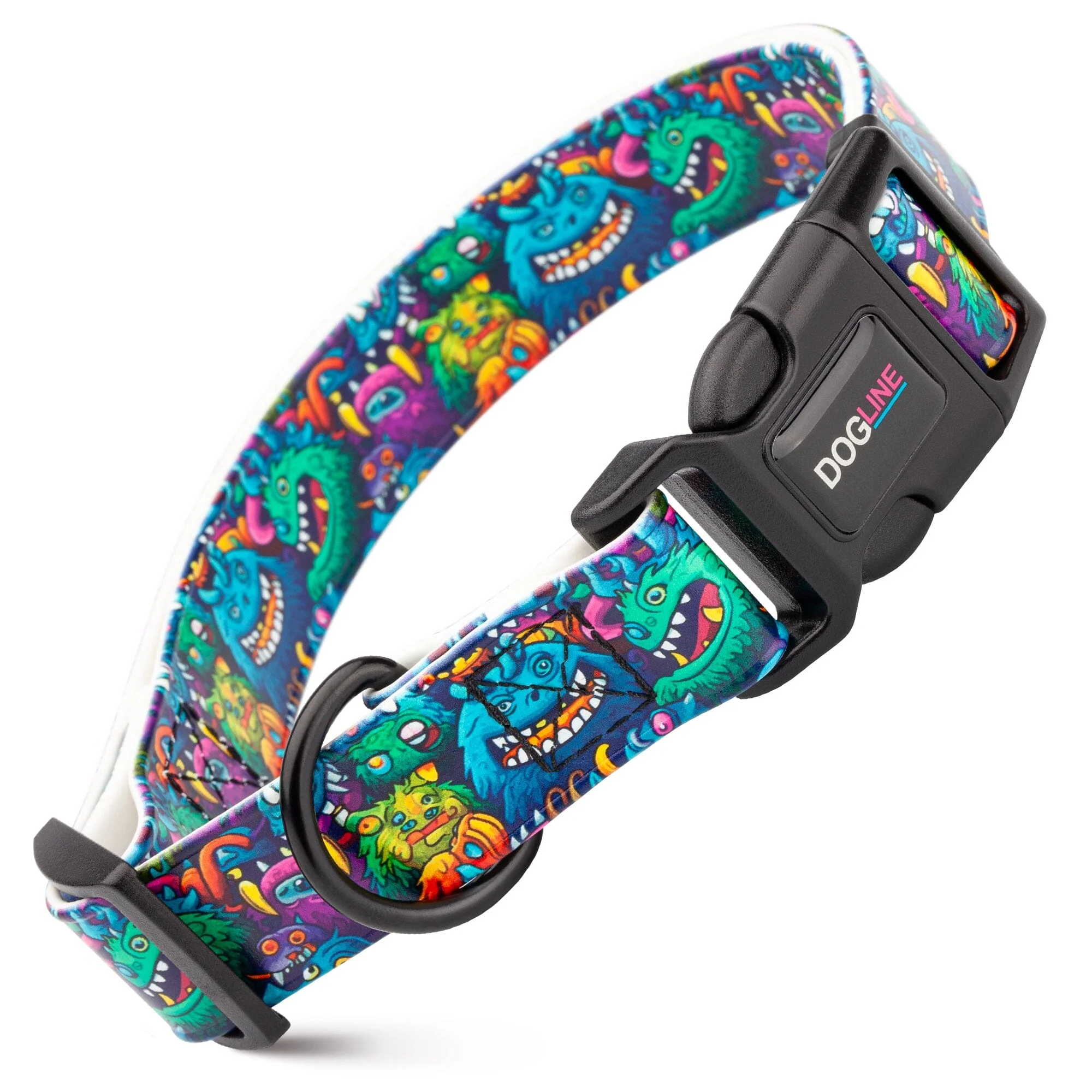 Dogline Biothane Full Color Design Printed Dog Collar with Quick Release Buckle - Image 27