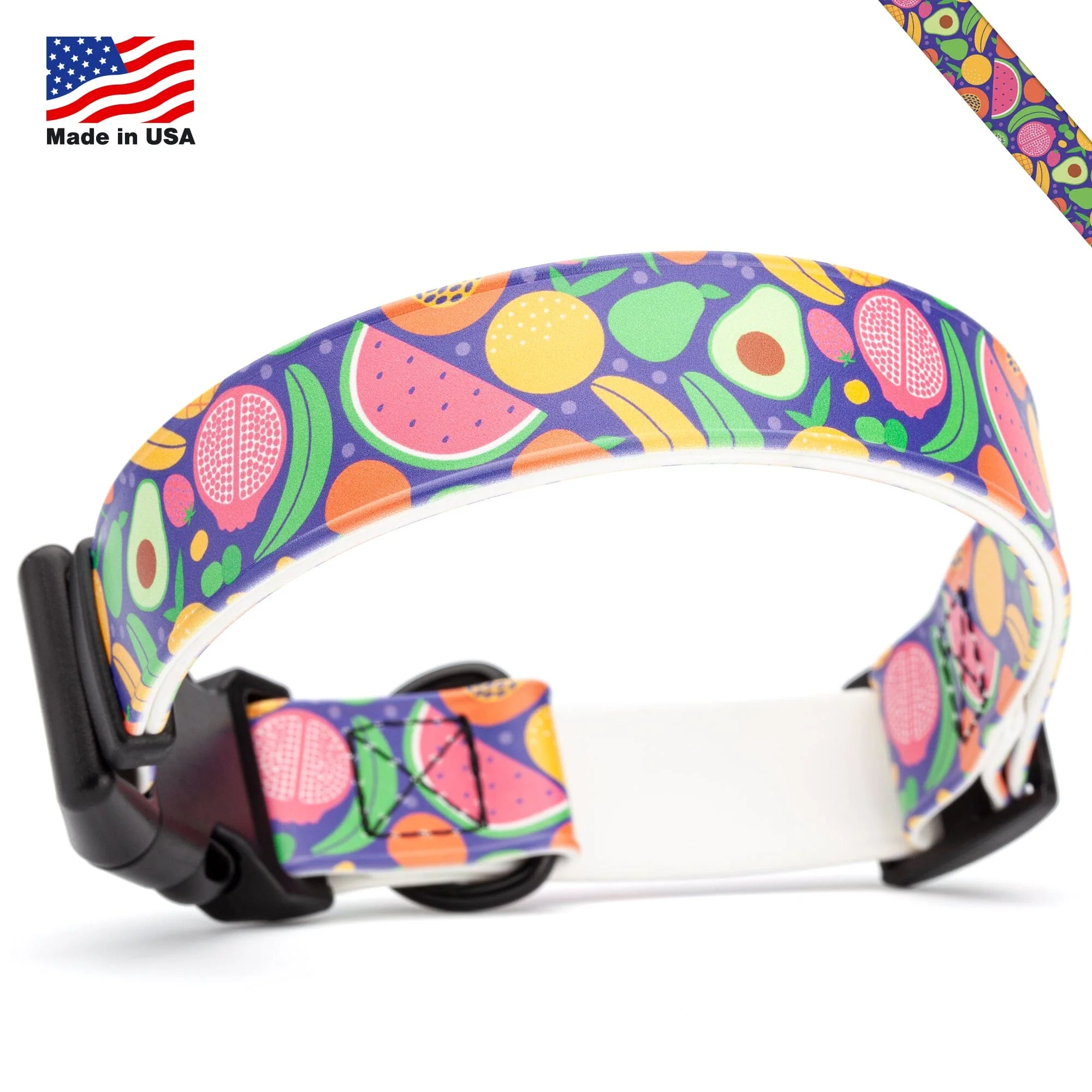 Dogline Biothane Full Color Design Printed Dog Collar with Quick Release Buckle - Image 3