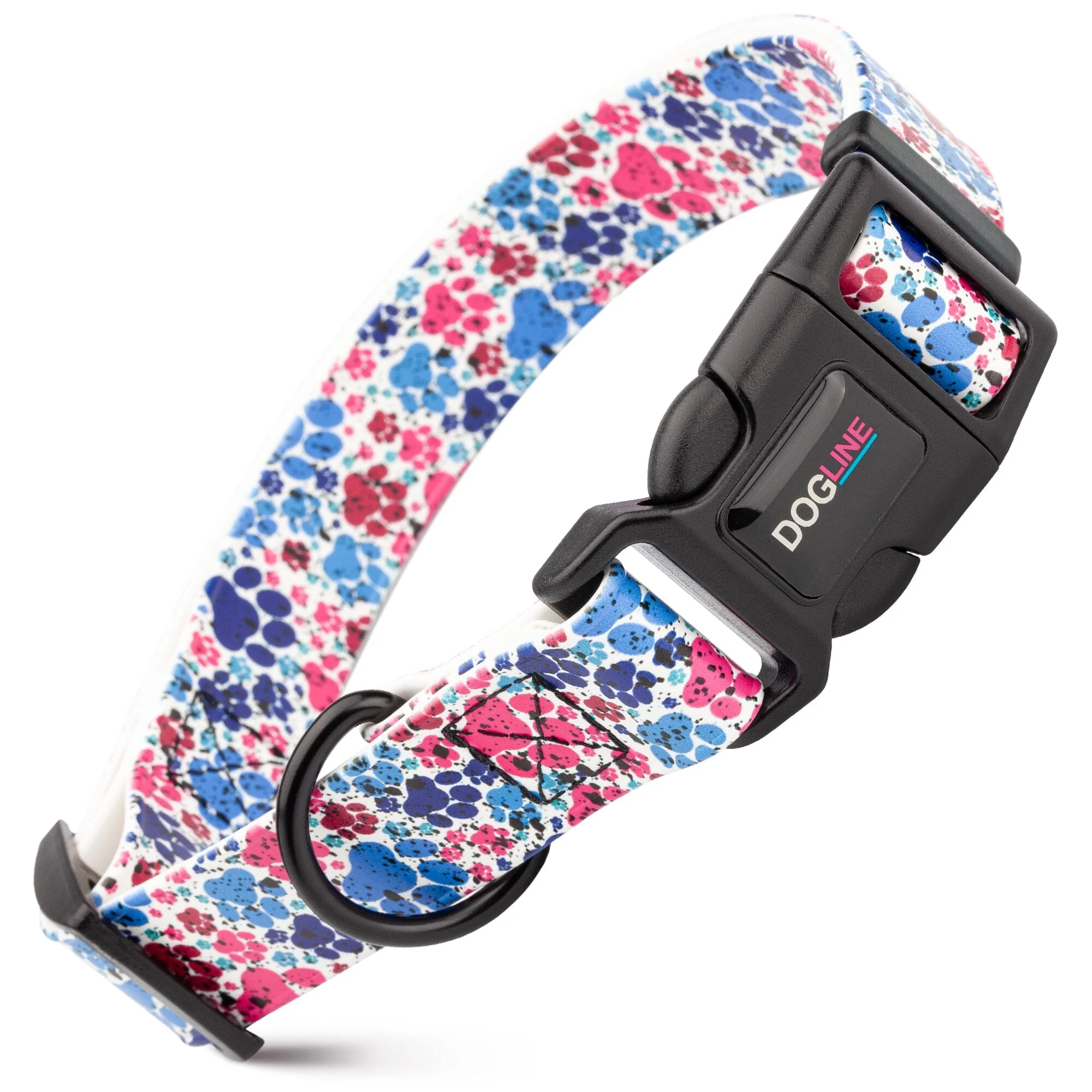 Dogline Biothane Full Color Design Printed Dog Collar with Quick Release Buckle - Image 30