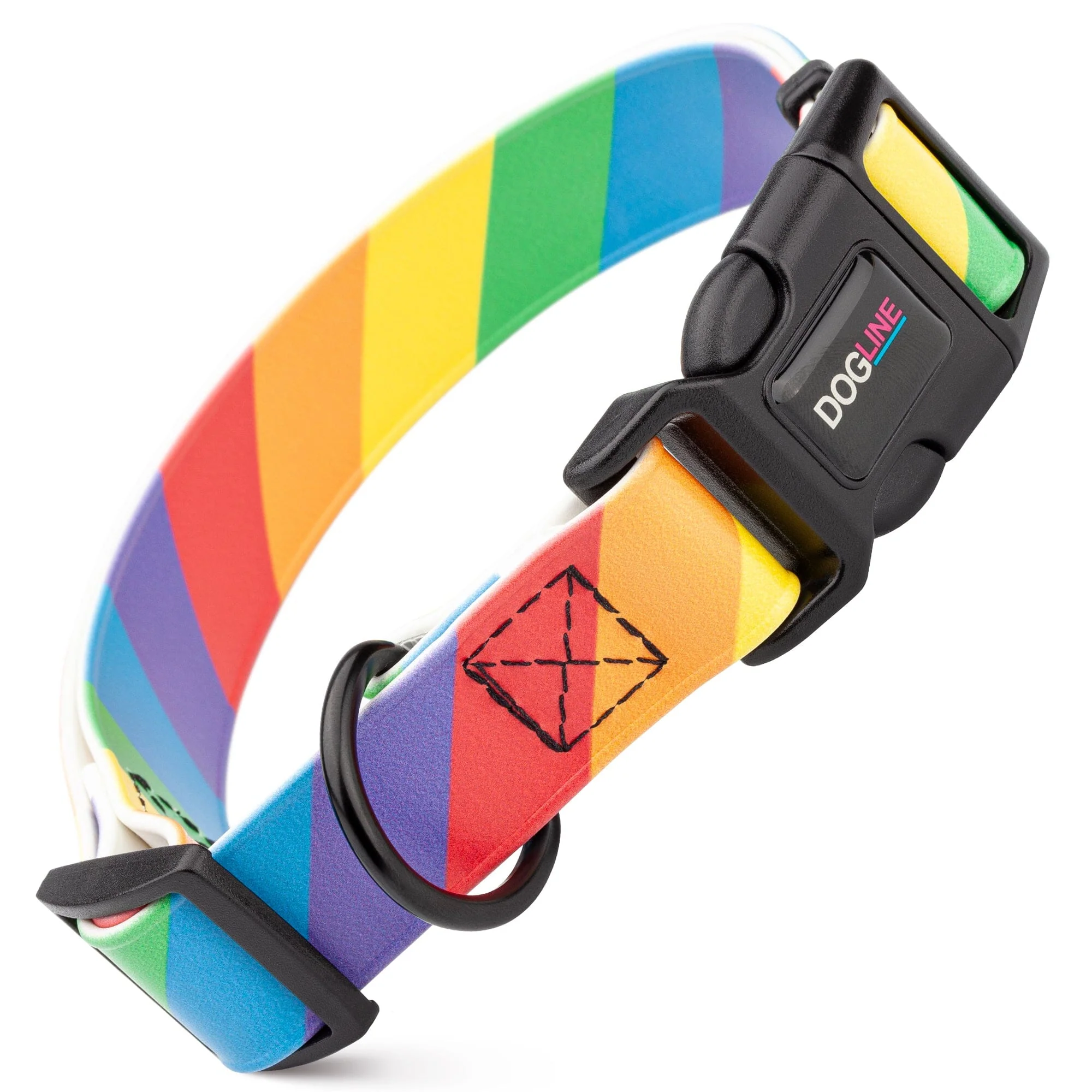 Dogline Biothane Full Color Design Printed Dog Collar with Quick Release Buckle - Image 34
