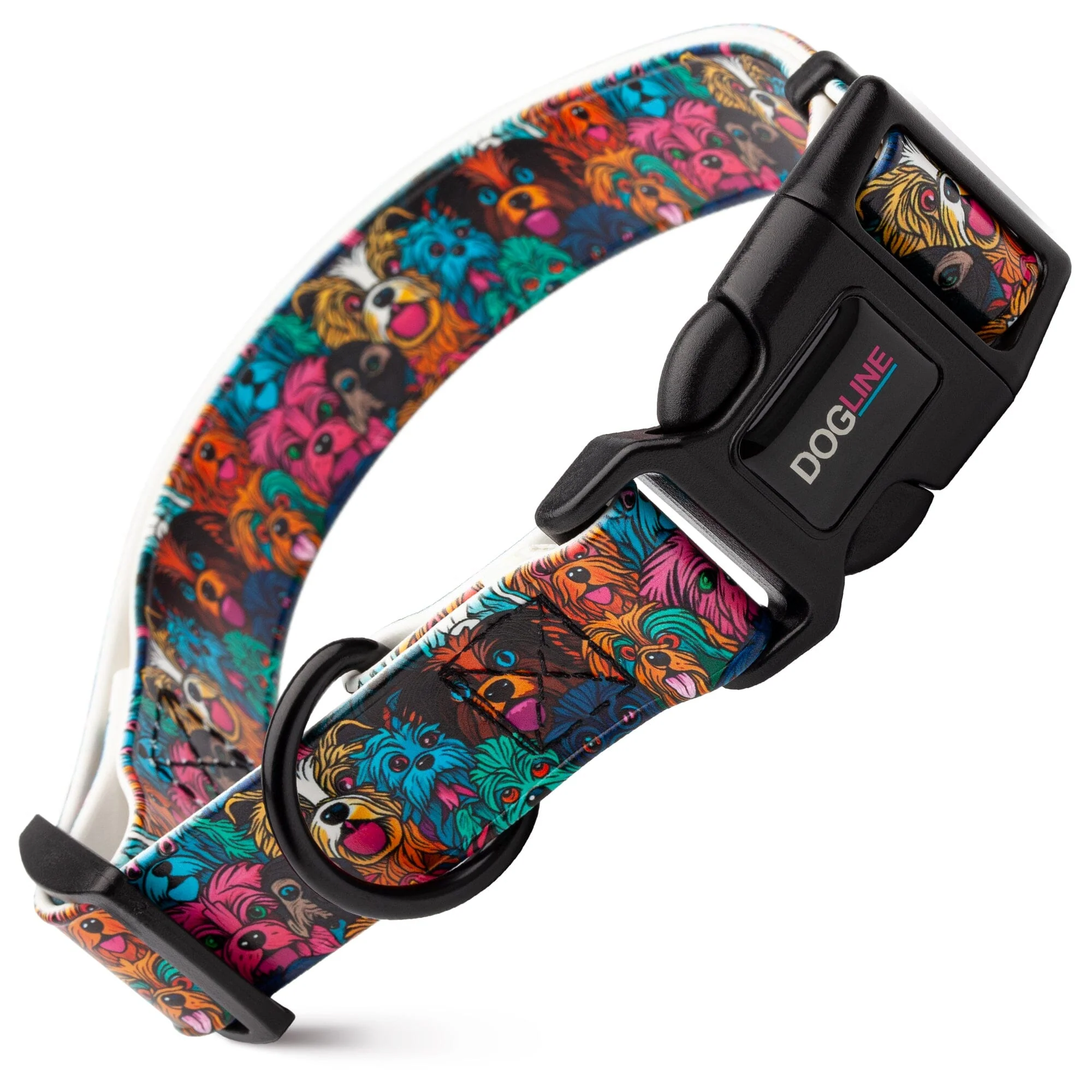 Dogline Biothane Full Color Design Printed Dog Collar with Quick Release Buckle - Image 35