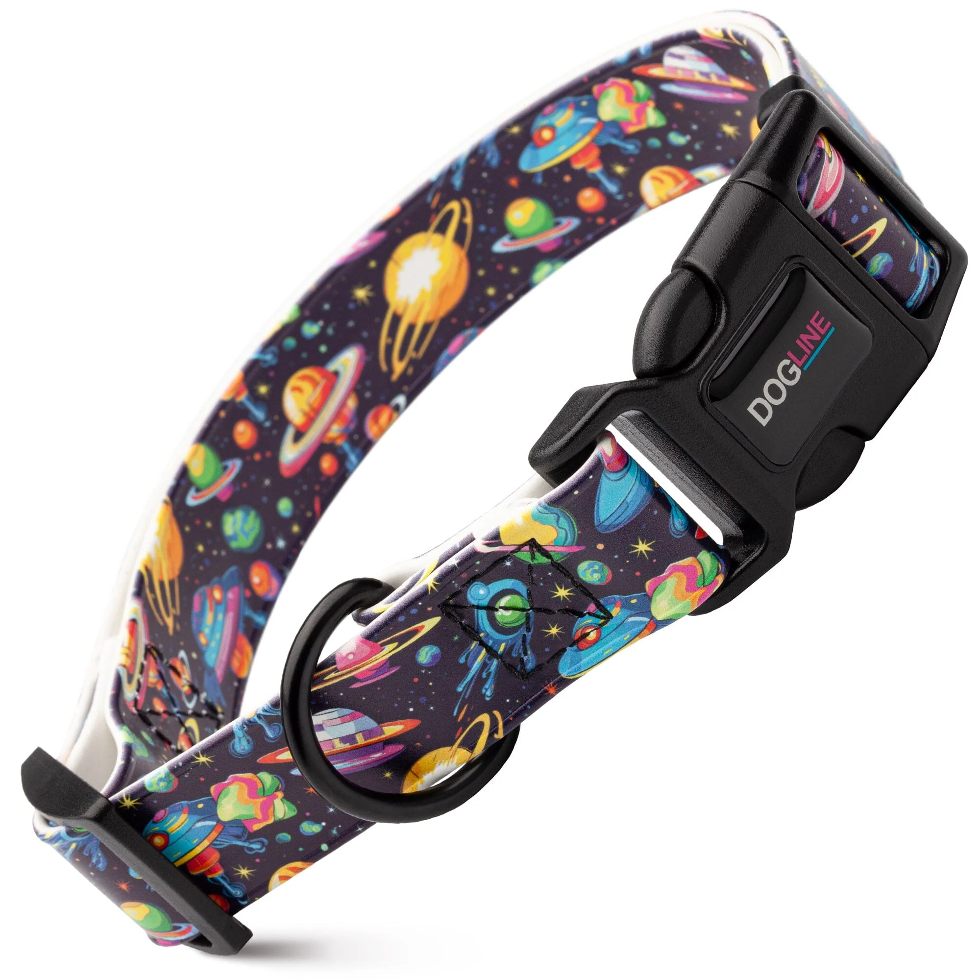 Dogline Biothane Full Color Design Printed Dog Collar with Quick Release Buckle - Image 37