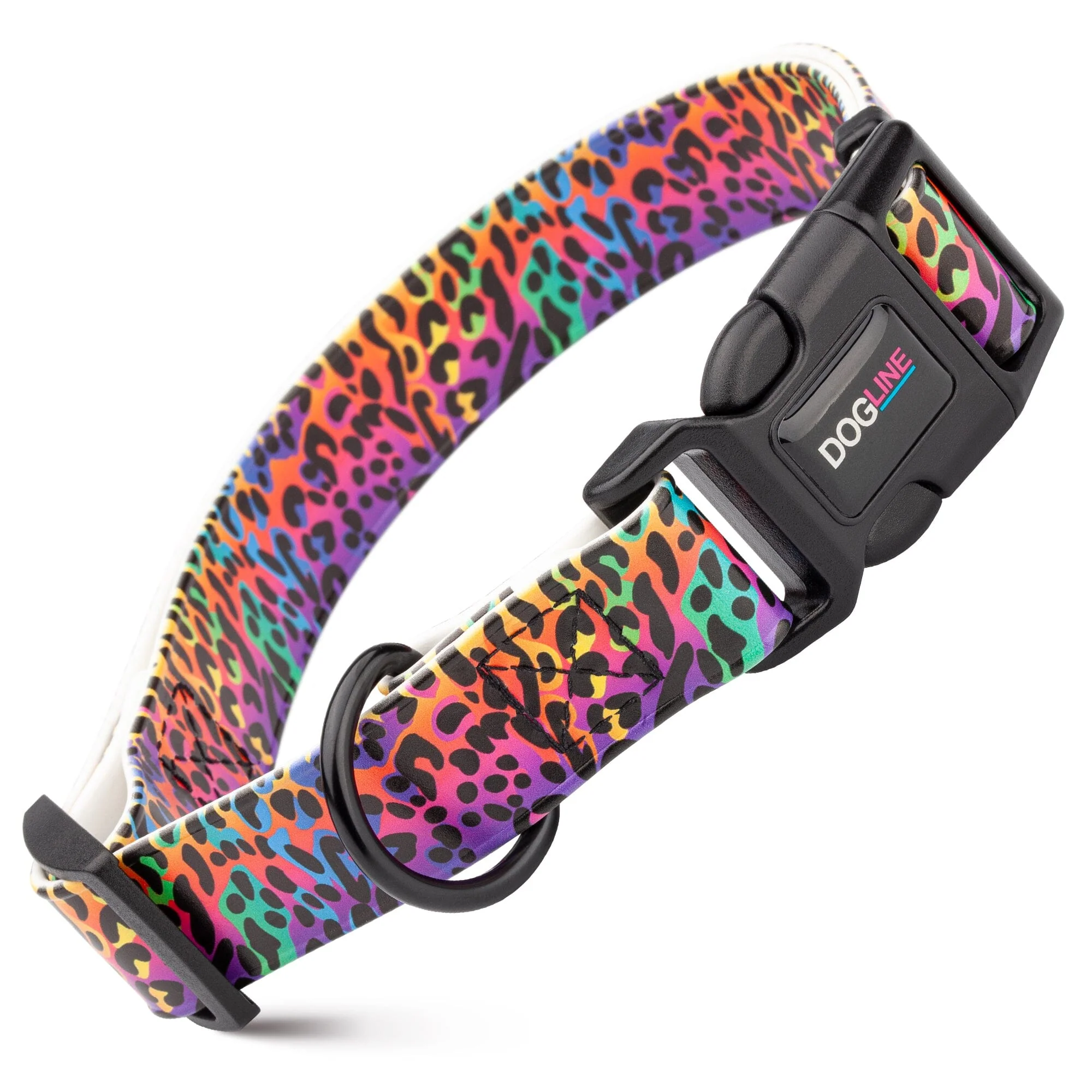 Dogline Biothane Full Color Design Printed Dog Collar with Quick Release Buckle - Image 43