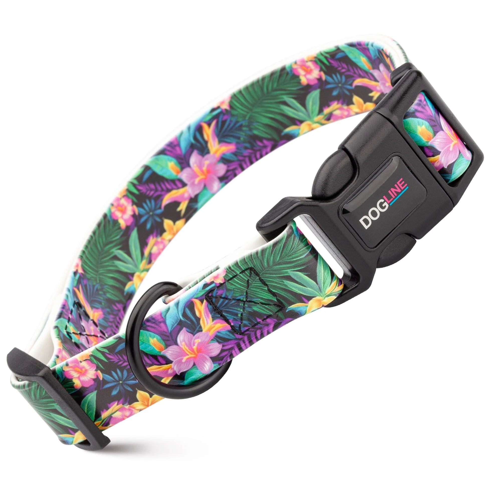Dogline Biothane Full Color Design Printed Dog Collar with Quick Release Buckle - Image 45
