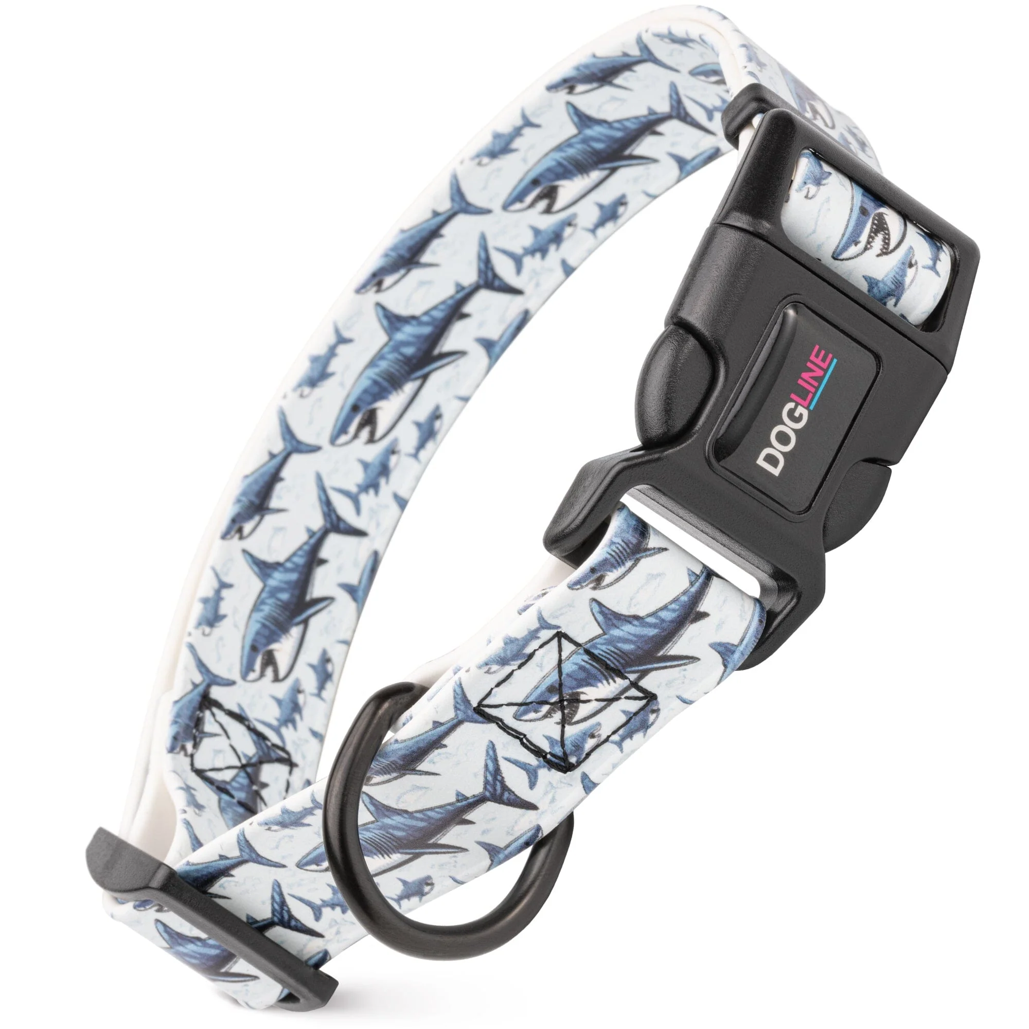 Dogline Biothane Full Color Design Printed Dog Collar with Quick Release Buckle - Image 57