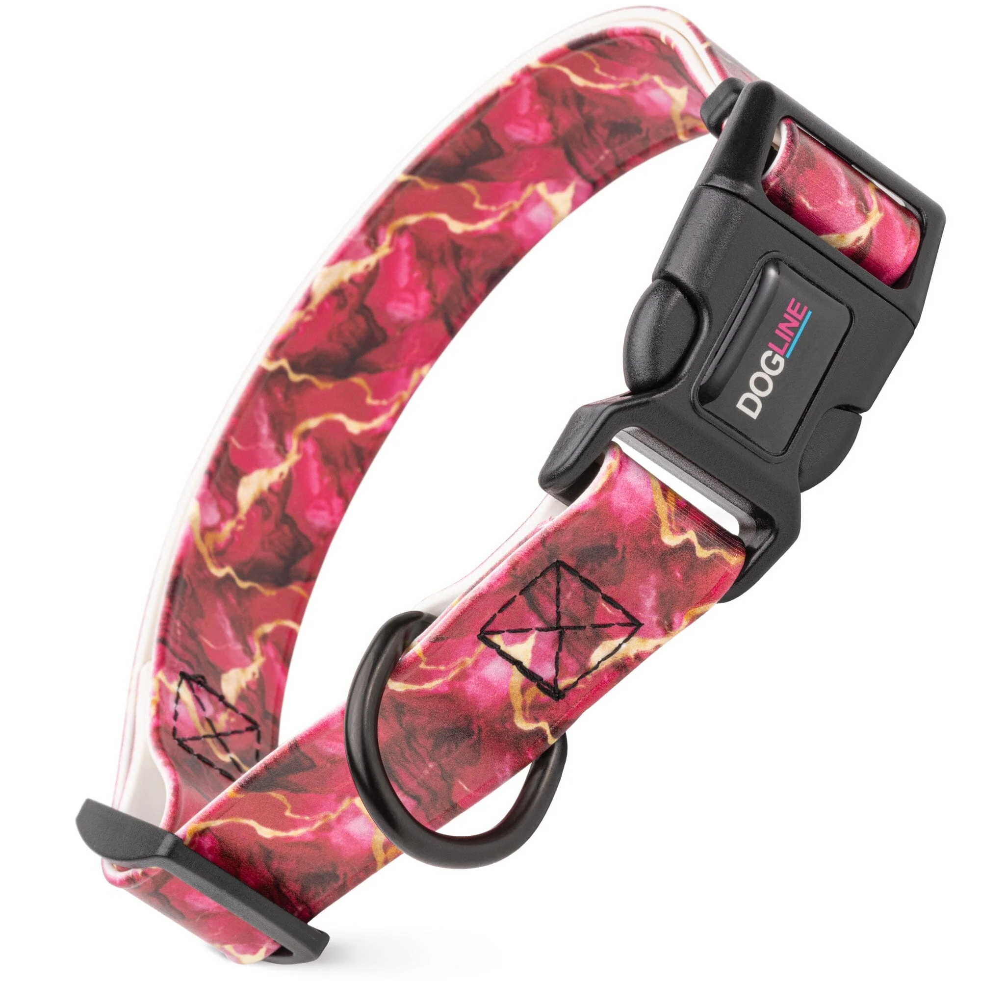 Dogline Biothane Full Color Design Printed Dog Collar with Quick Release Buckle - Image 58