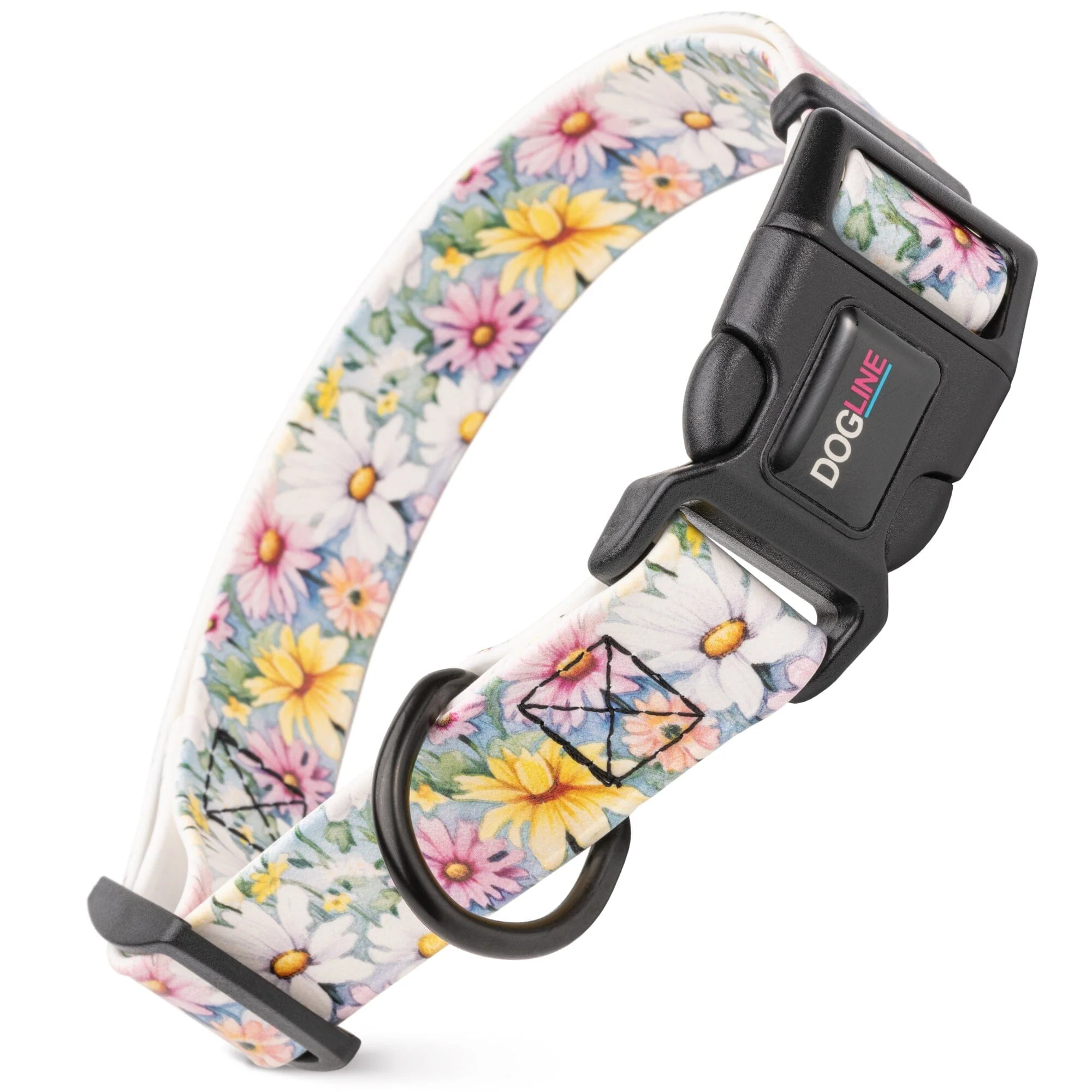 Dogline Biothane Full Color Design Printed Dog Collar with Quick Release Buckle - Image 60