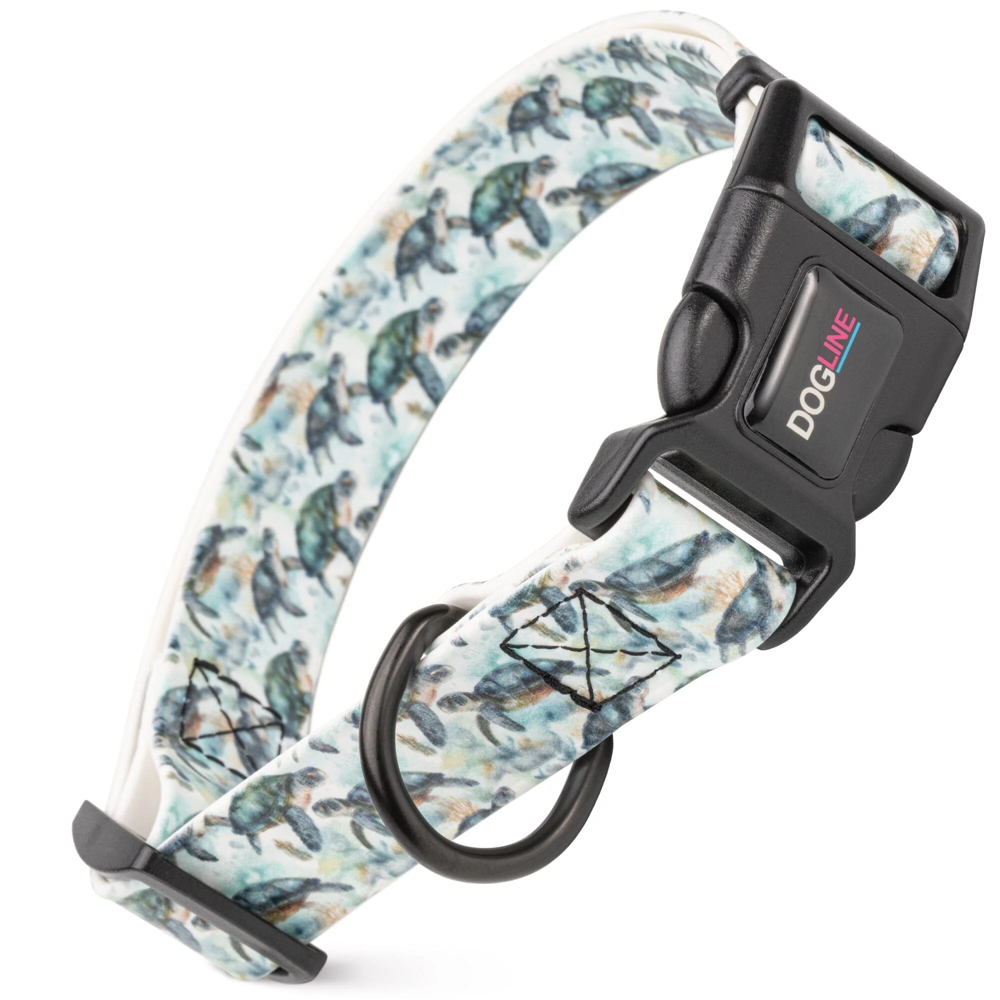 Dogline Biothane Full Color Design Printed Dog Collar with Quick Release Buckle - Image 61