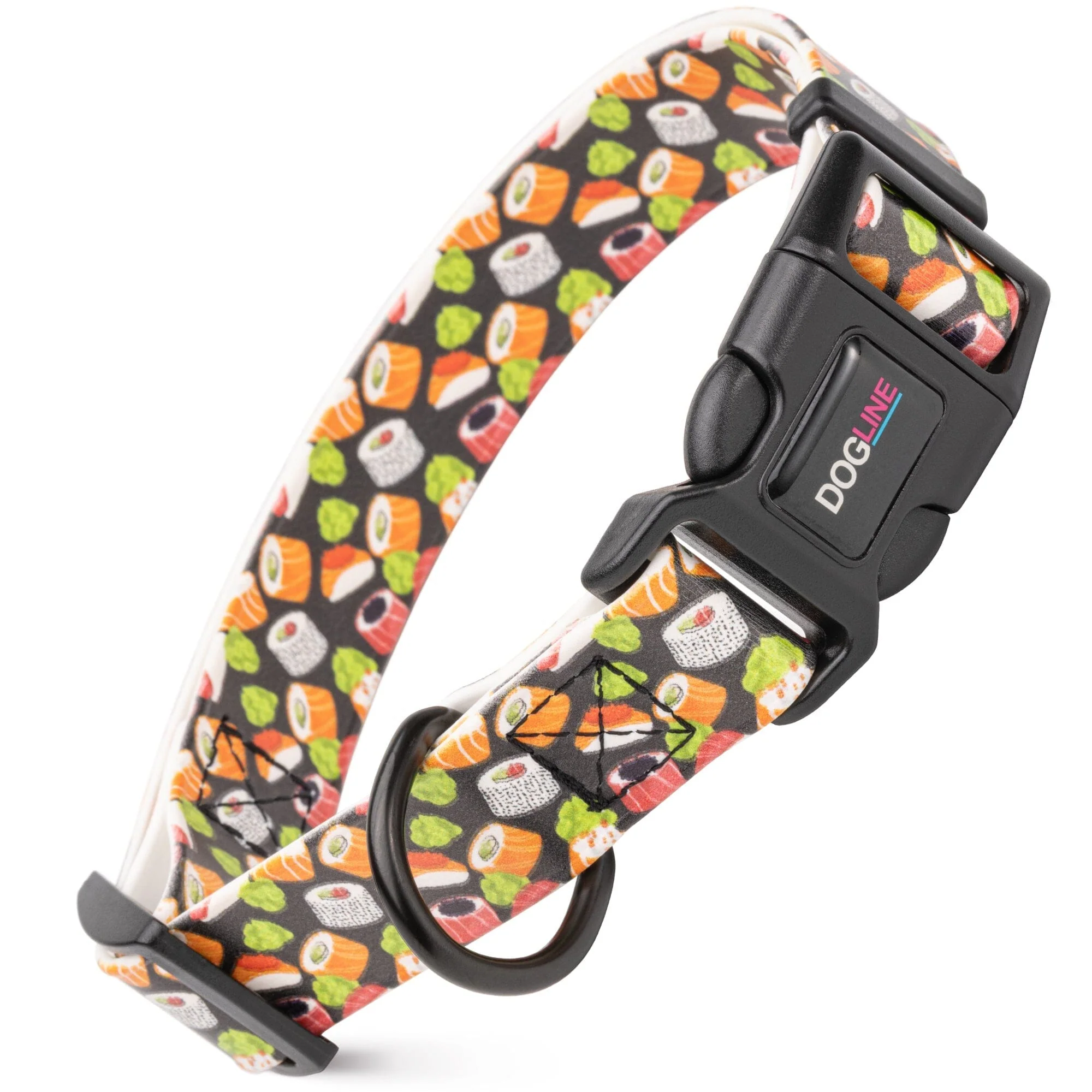 Dogline Biothane Full Color Design Printed Dog Collar with Quick Release Buckle - Image 64