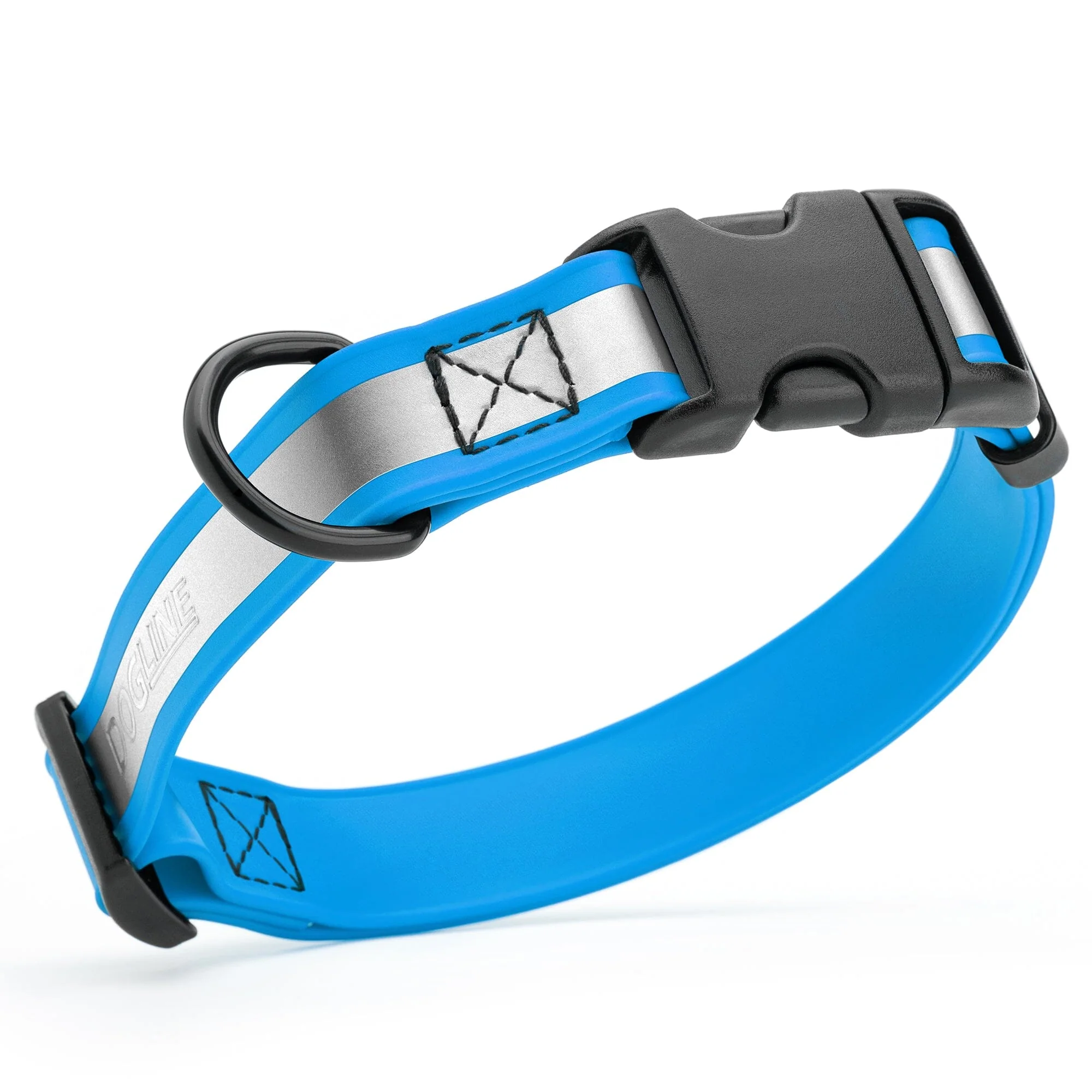 Dogline Biothane Reflective Dog Collar with Quick Release Buckle - Image 16