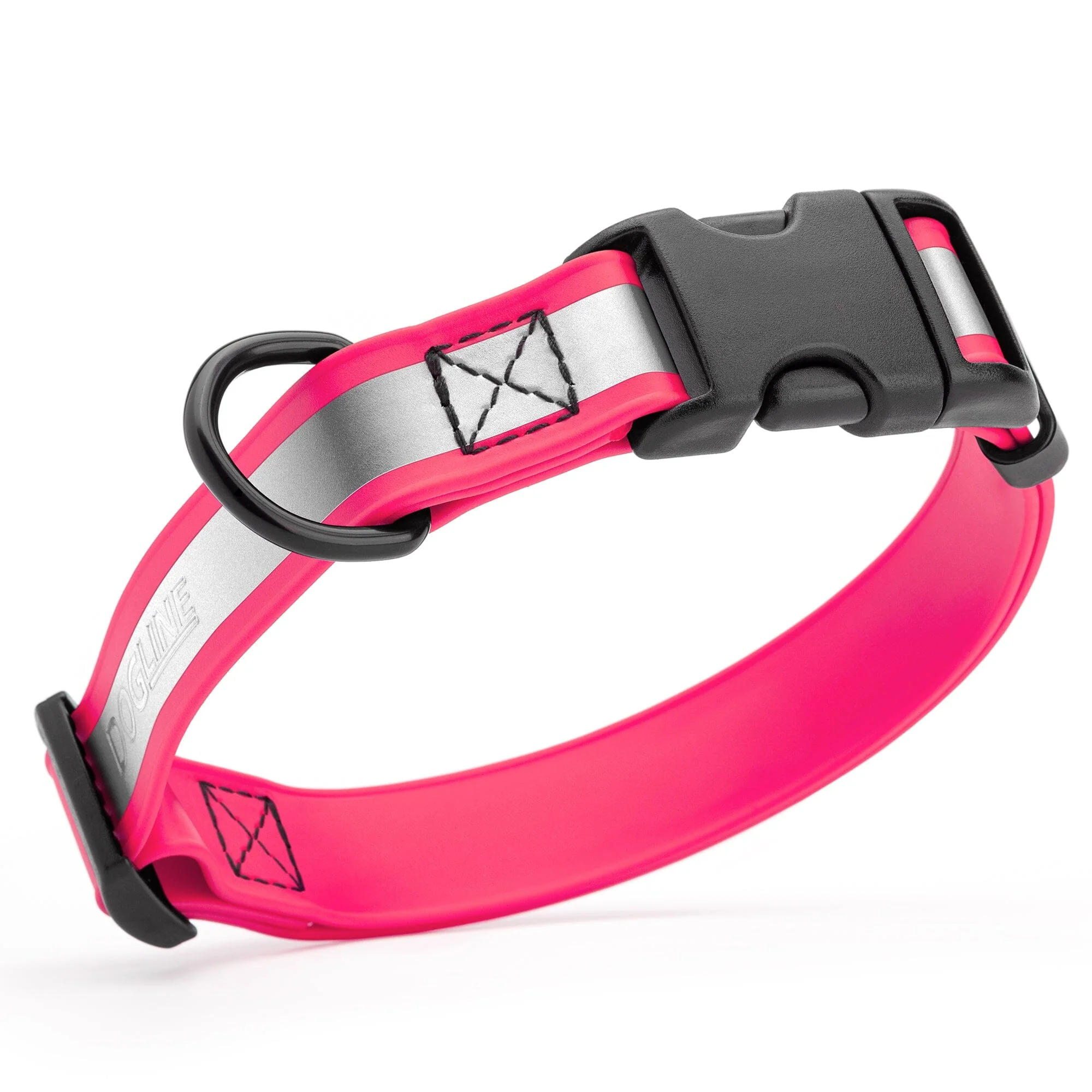 Dogline Biothane Reflective Dog Collar with Quick Release Buckle - Image 18