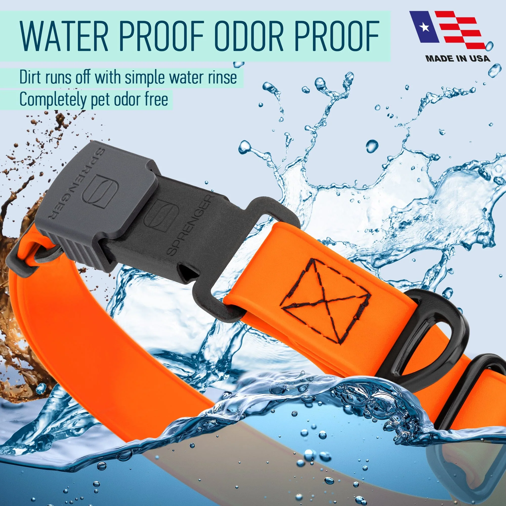 Dogline Biothane Waterproof Dog Collar with Herm Sprenger Stainless Steel Quick Release Buckle - Image 7