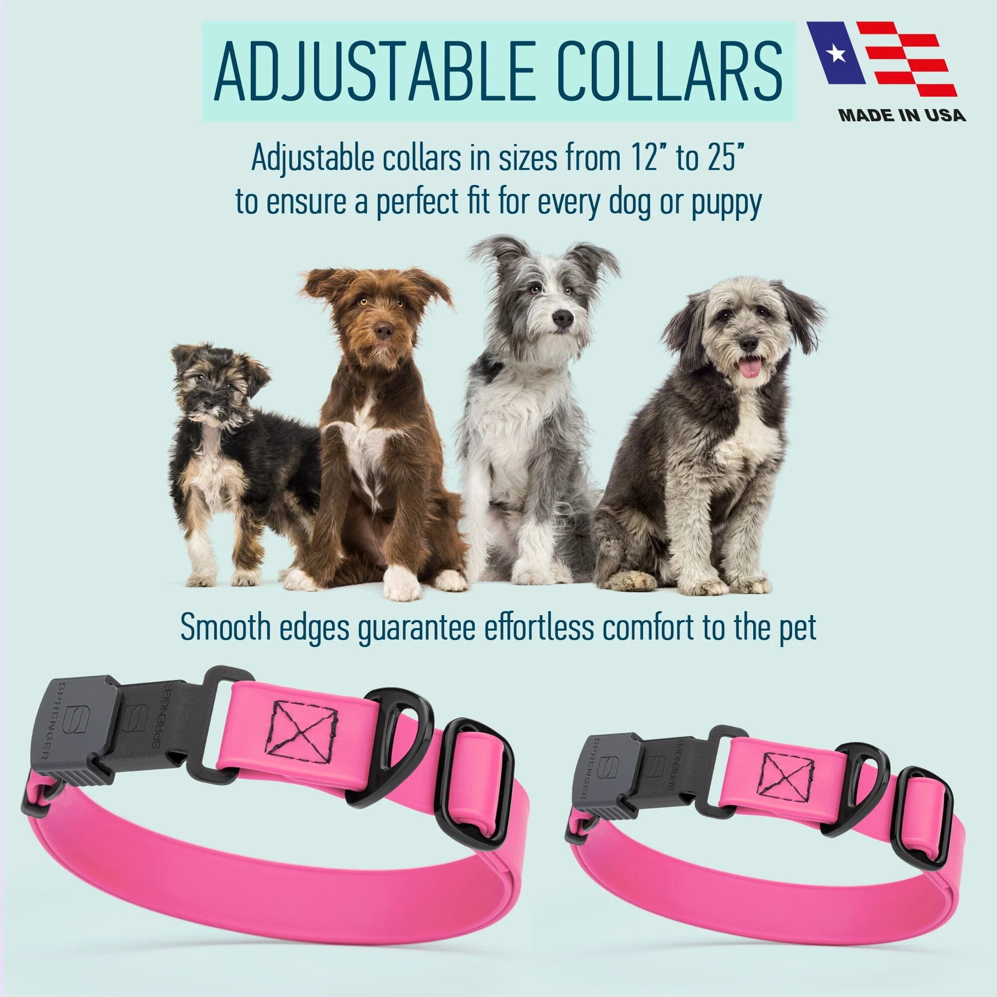 Dogline Biothane Waterproof Dog Collar with Herm Sprenger Stainless Steel Quick Release Buckle - Image 9