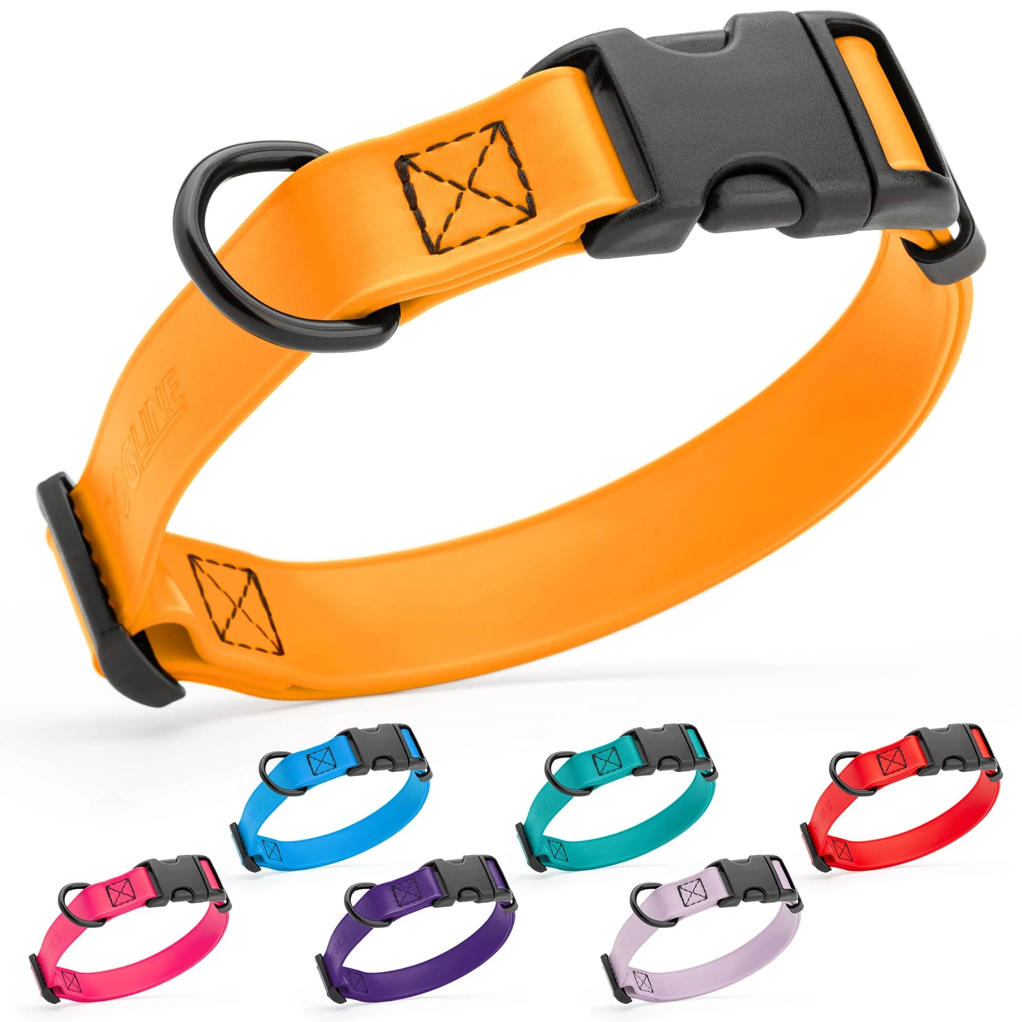 Dogline Biothane Waterproof Dog Collar with Quick Release Buckle