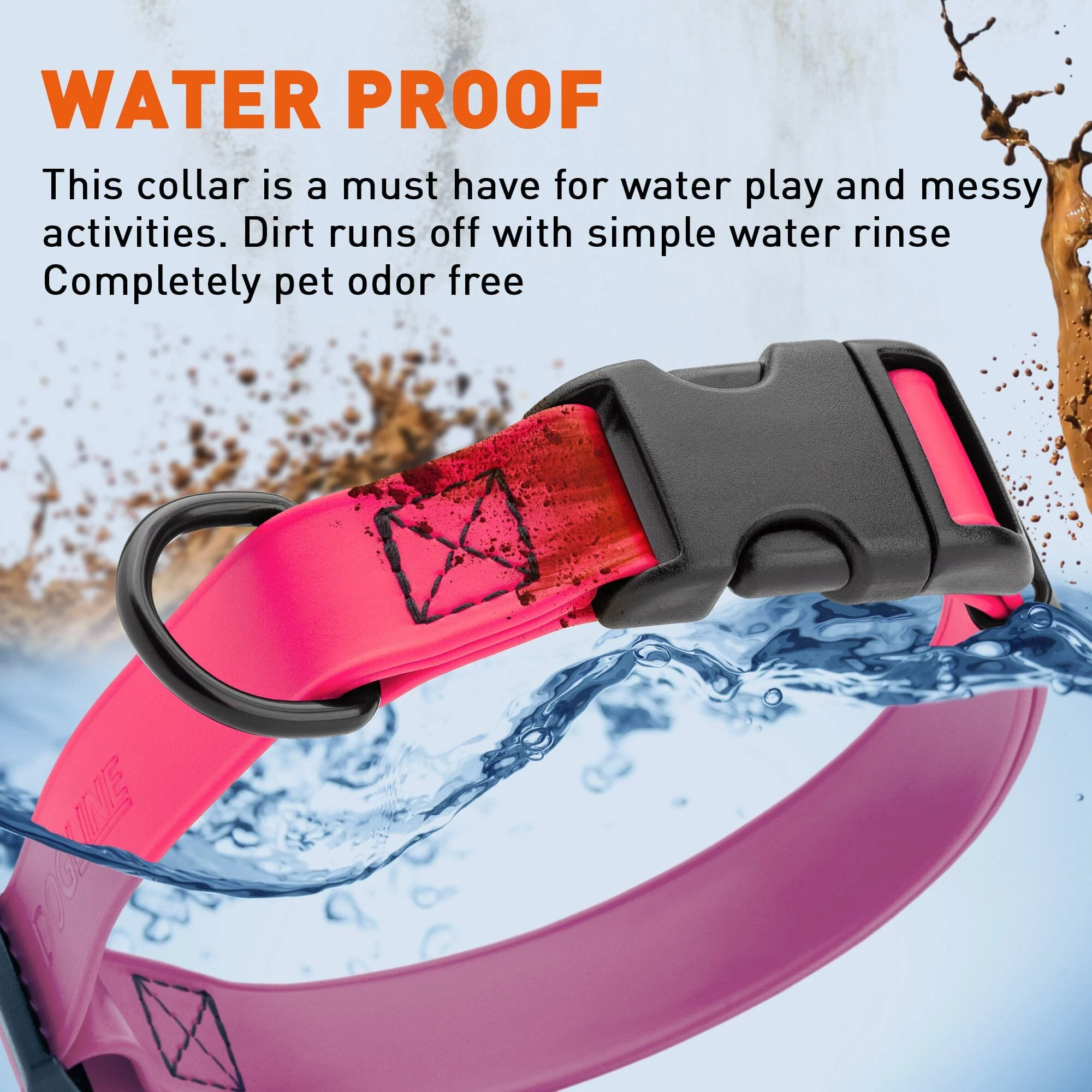 Dogline Biothane Waterproof Dog Collar with Quick Release Buckle - Image 10