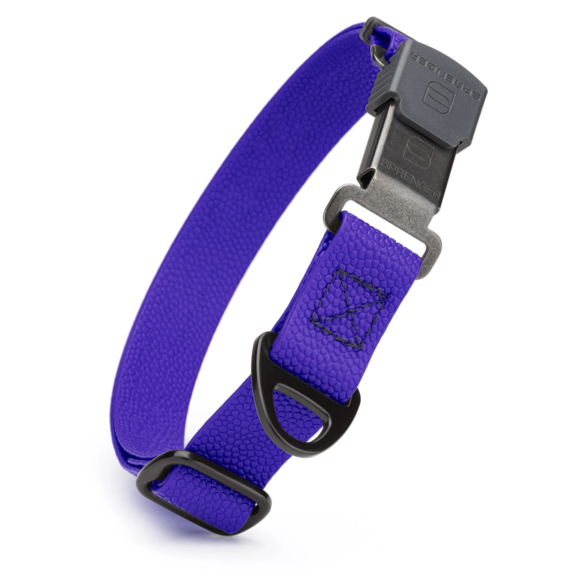 Dogline Pebble Emboss Biothane Dog Collar with Herm Sprenger Stainless Steel ClicLock Buckle - Image 10